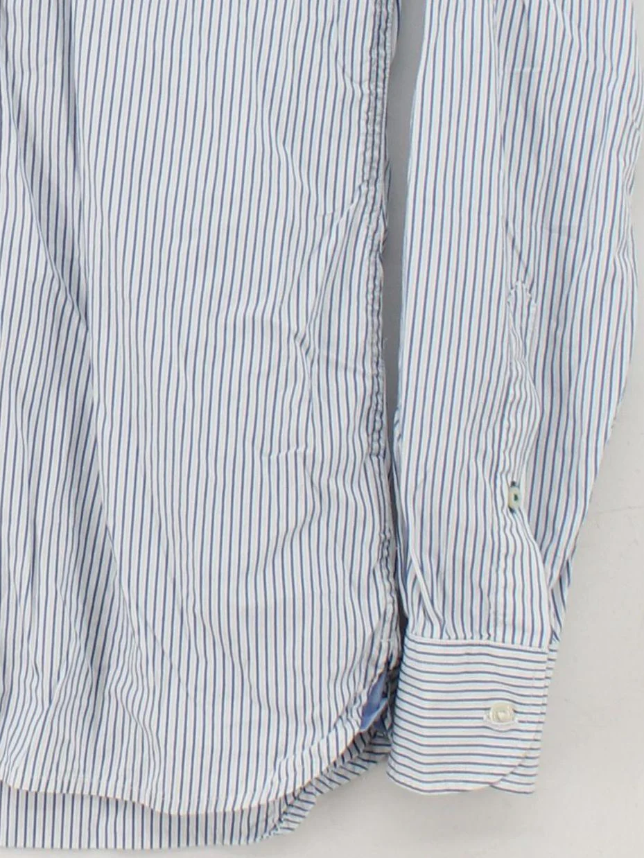 Tommy Hilfiger Men's Shirt S White Striped 100% Cotton Basic - Image 4