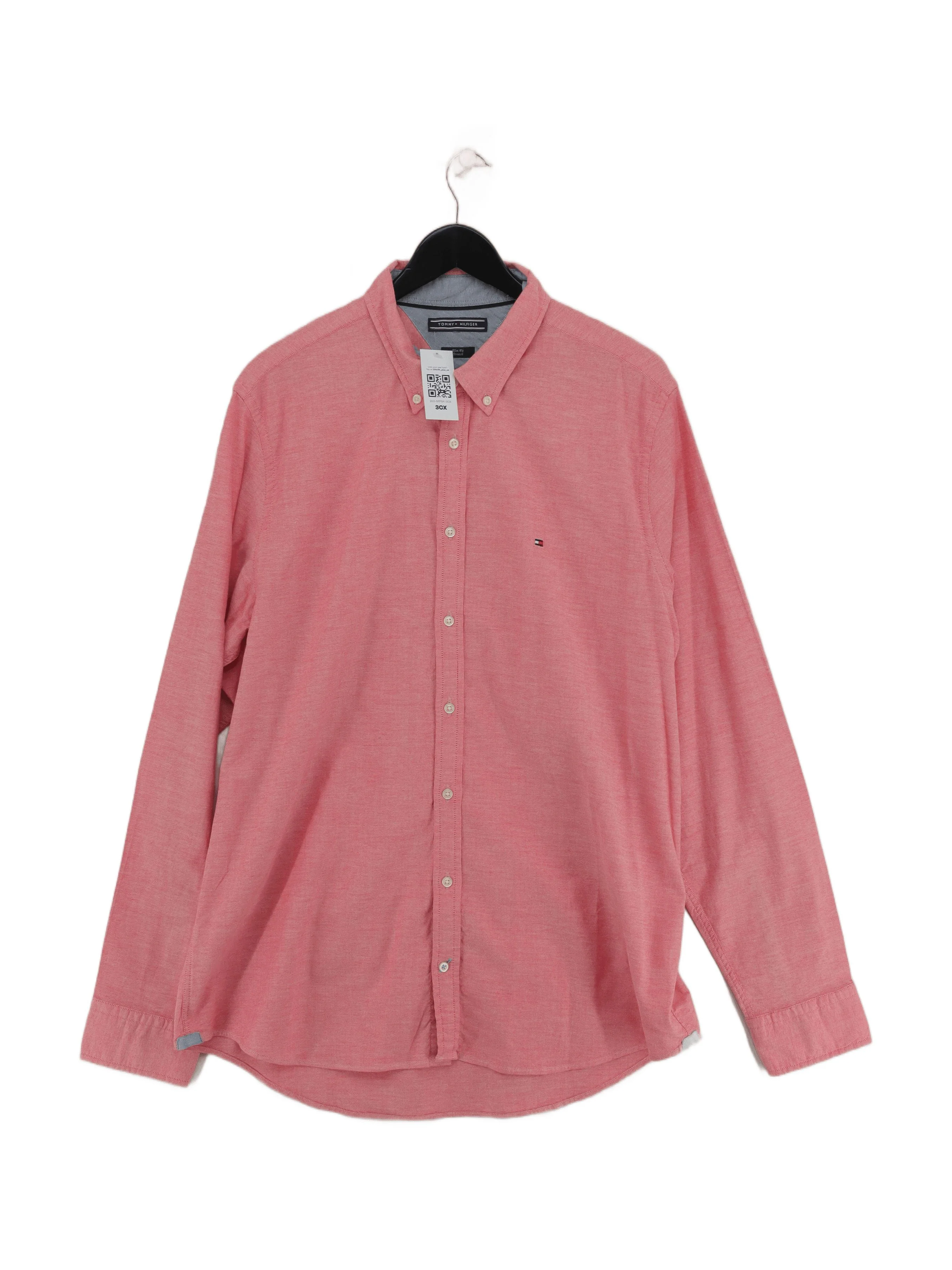 Tommy Hilfiger Men's Shirt XL Red 100% Other Basic