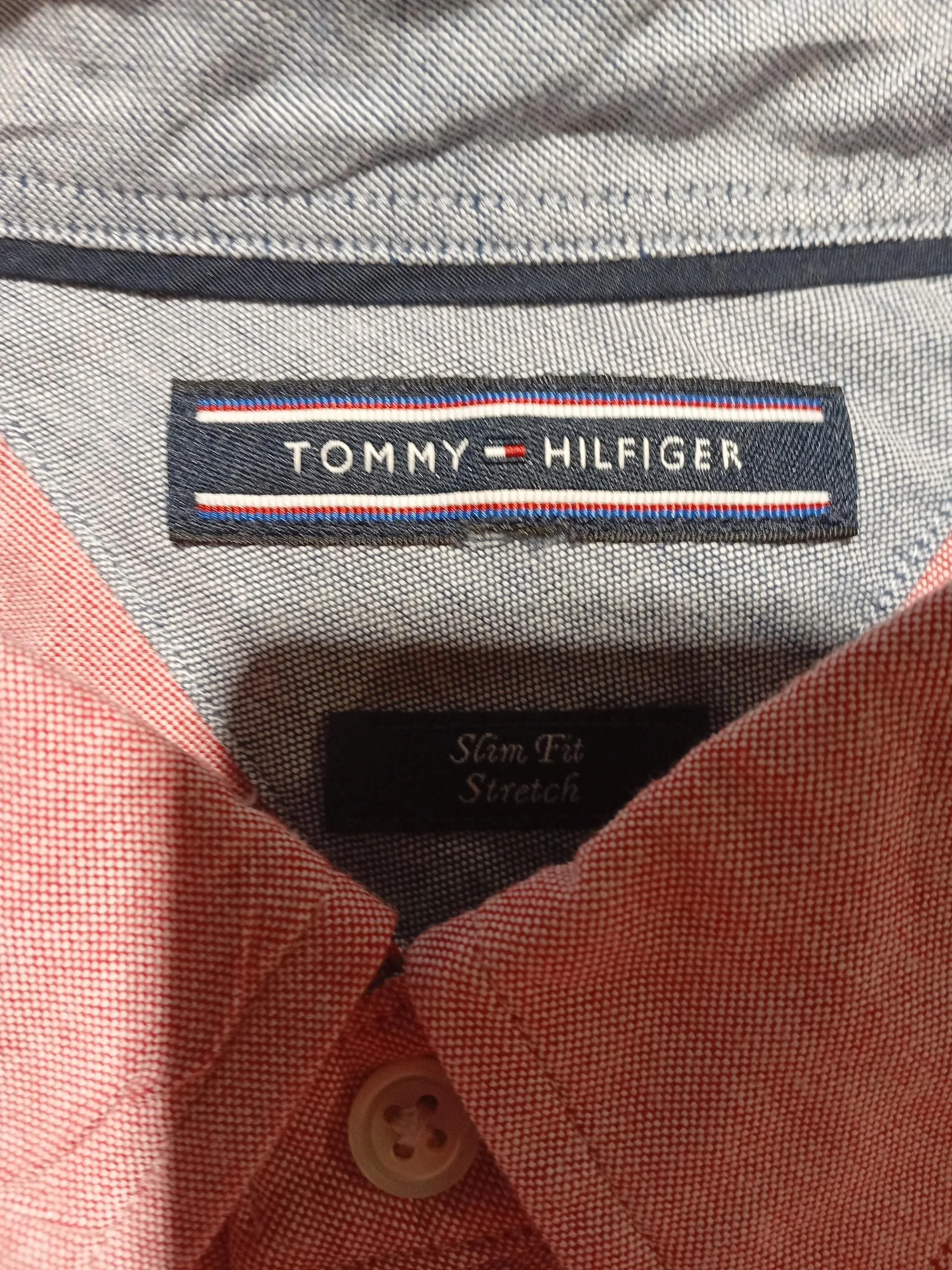 Tommy Hilfiger Men's Shirt XL Red 100% Other Basic - Image 5