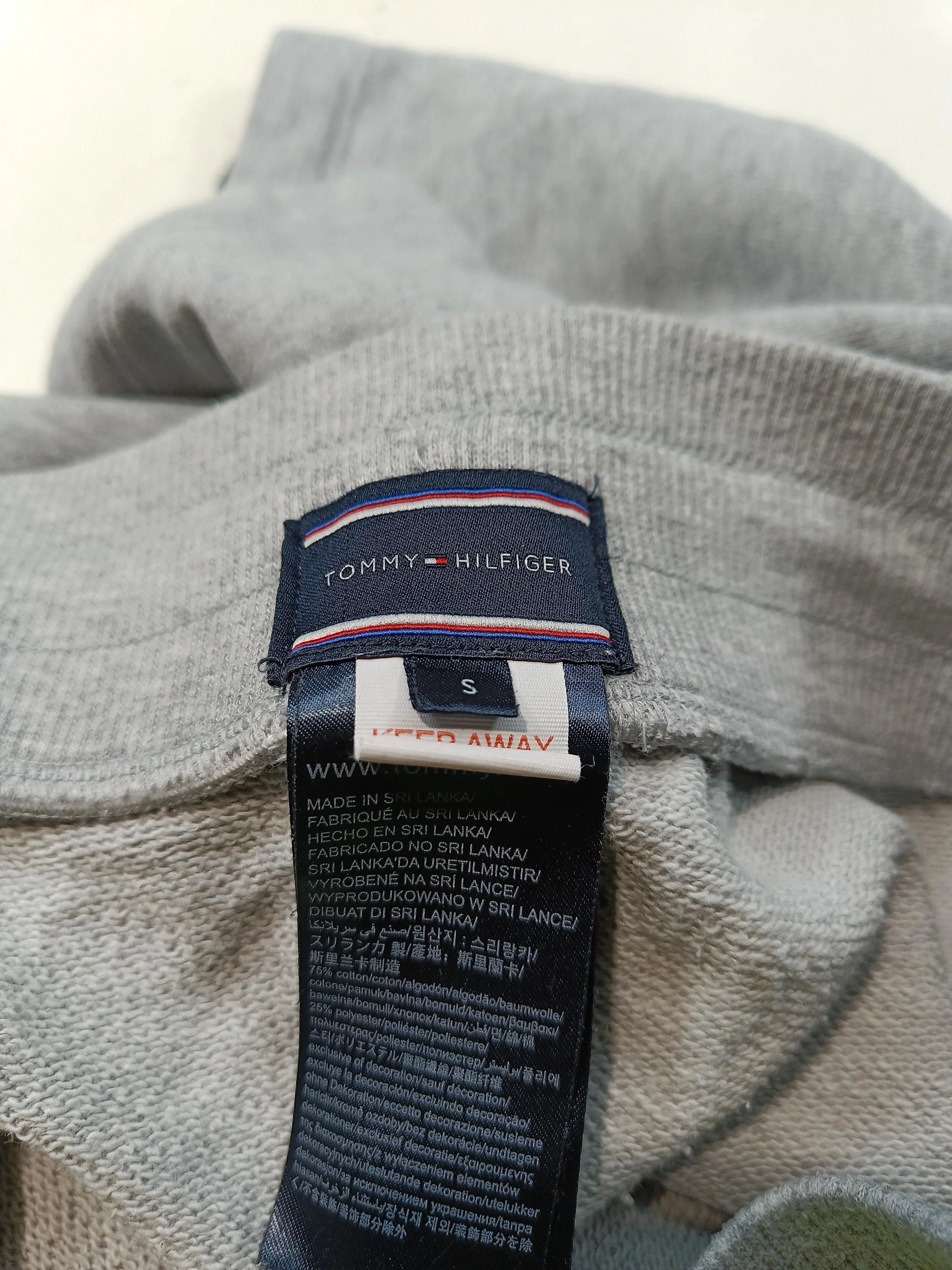 Tommy Hilfiger Men's Shorts S Grey Cotton with Polyester, Elastane Sweat - Image 6