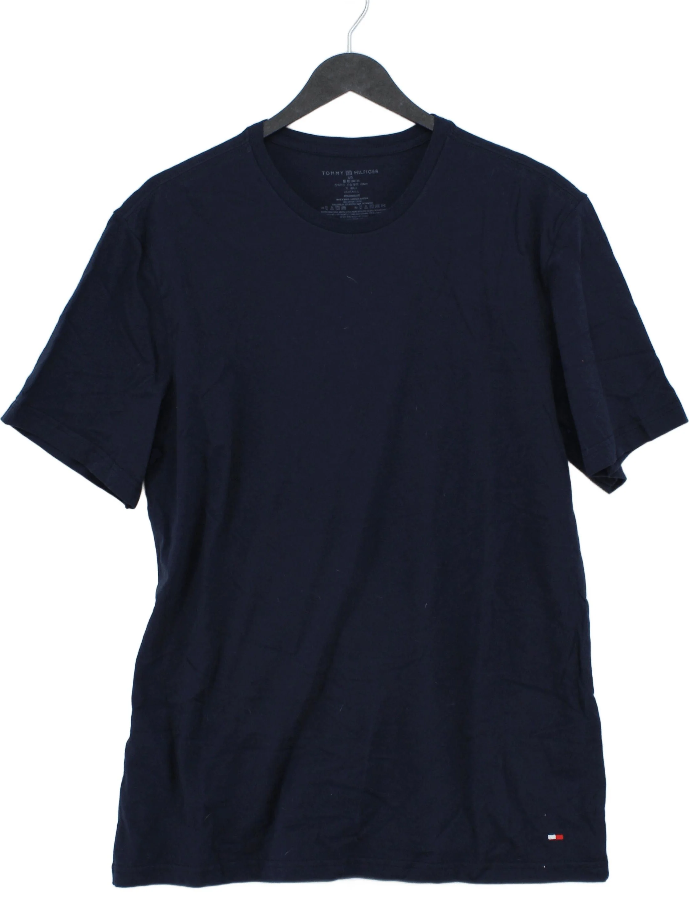 Tommy Hilfiger Men's T-Shirt L Blue 100% Cotton Basic