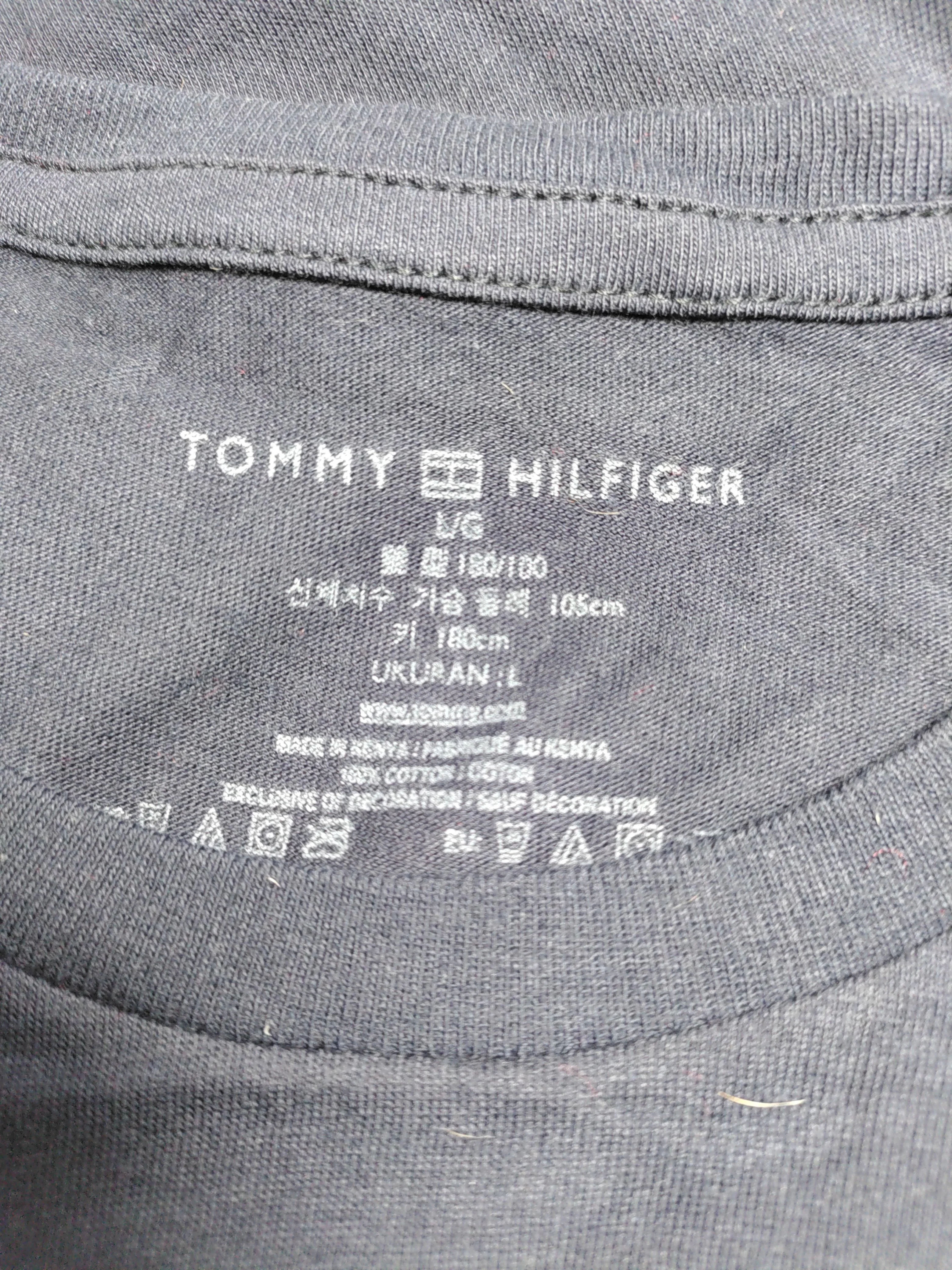 Tommy Hilfiger Men's T-Shirt L Blue 100% Cotton Basic - Image 6