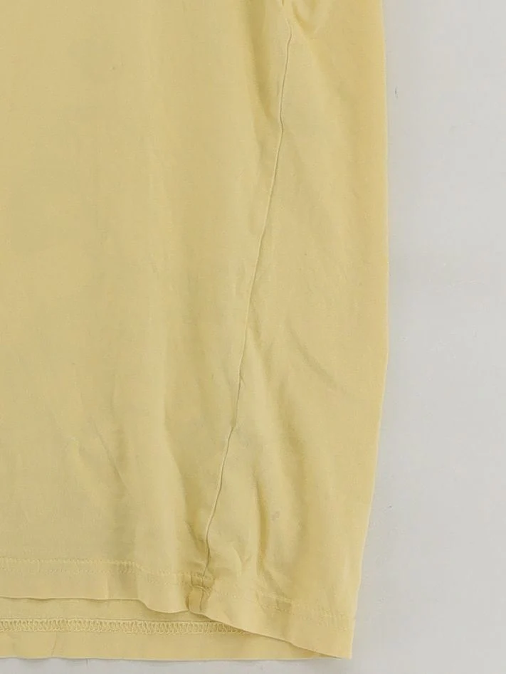Tommy Hilfiger Men's T-Shirt L Yellow 100% Cotton Basic - Image 4