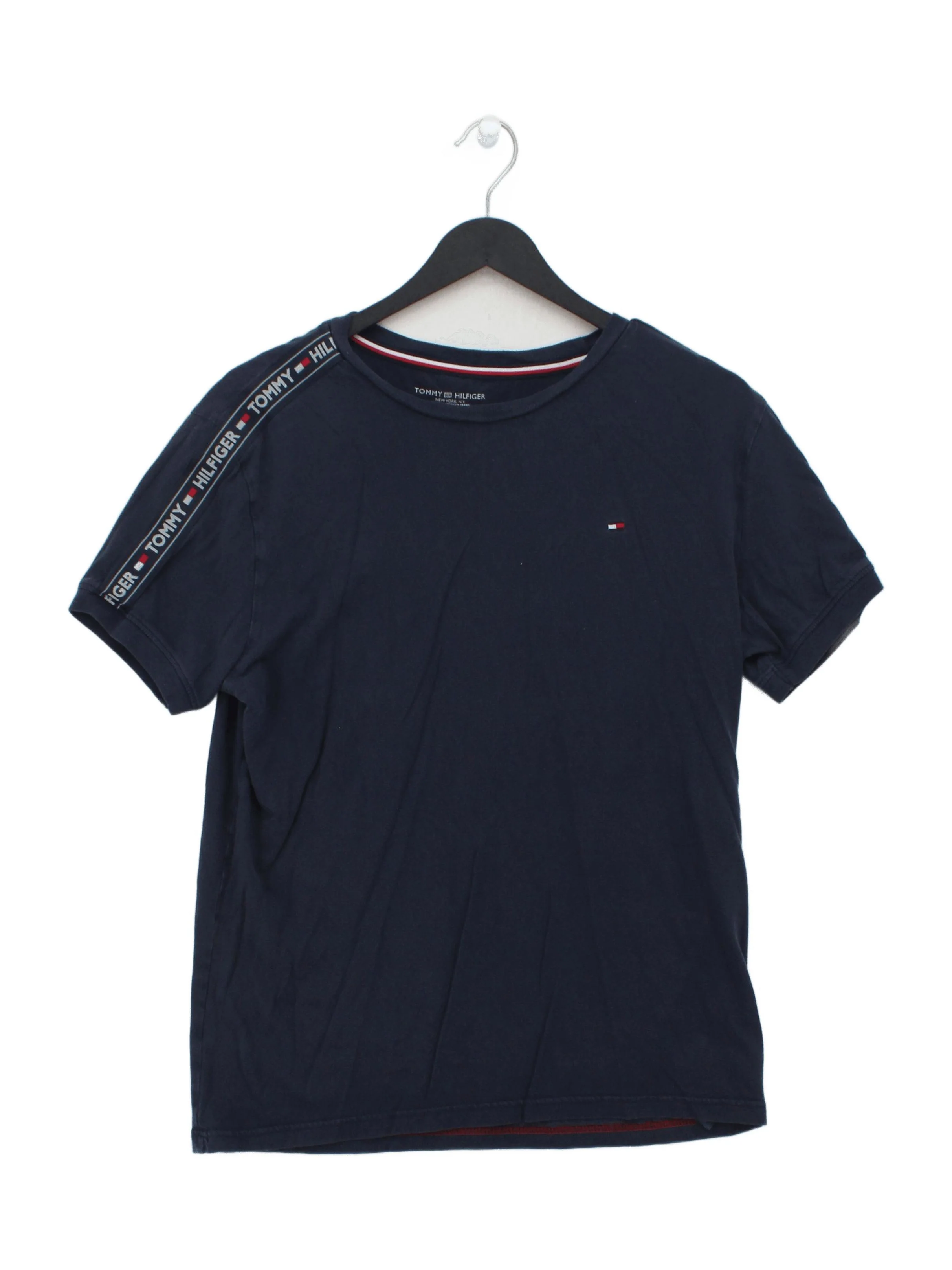 Tommy Hilfiger Men's T-Shirt M Blue 100% Cotton Basic