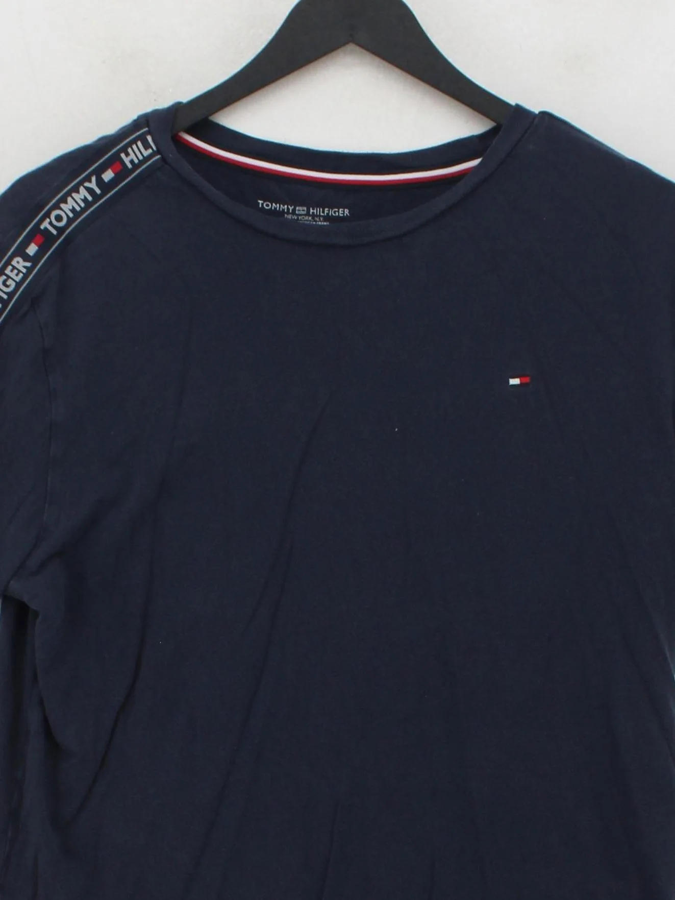 Tommy Hilfiger Men's T-Shirt M Blue 100% Cotton Basic - Image 3