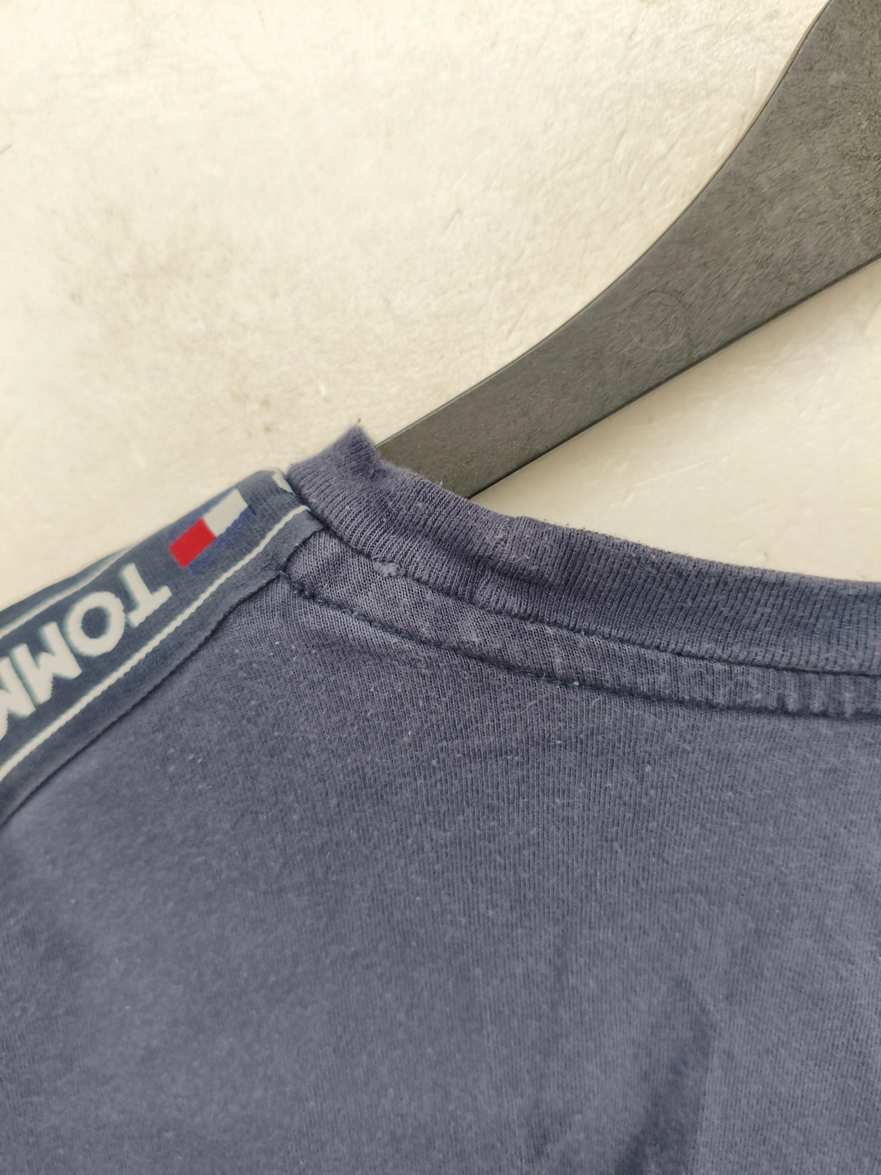 Tommy Hilfiger Men's T-Shirt M Blue 100% Cotton Basic - Image 6