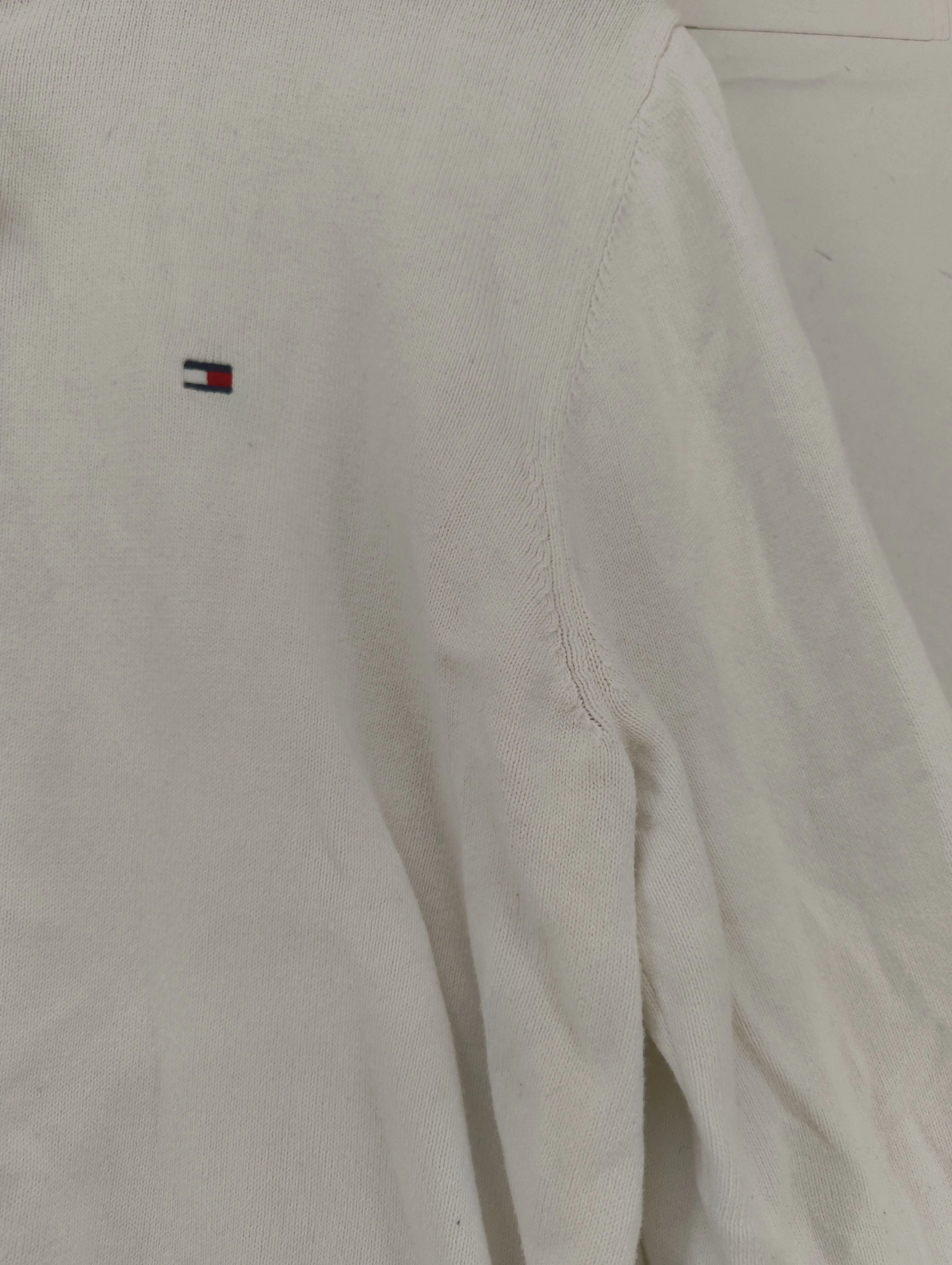 Tommy Hilfiger Men's T-Shirt M White 100% Cotton Basic - Image 5