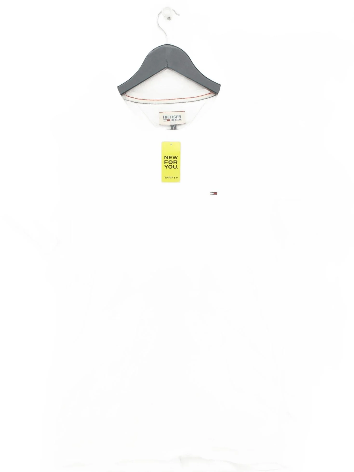 Tommy Hilfiger Men's T-Shirt M White 100% Cotton Basic