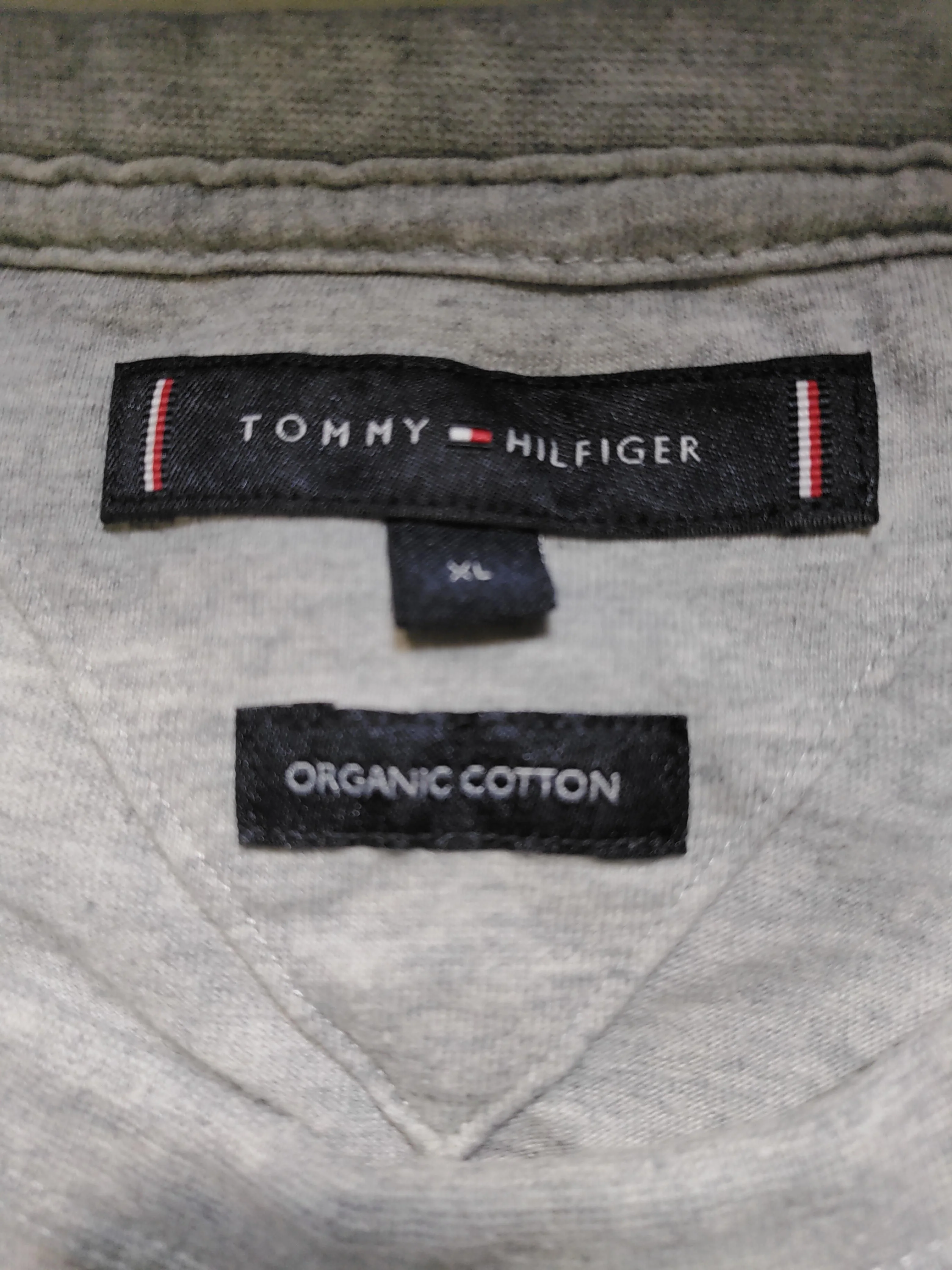 Tommy Hilfiger Men's T-Shirt XL Grey Graphic 100% Cotton Basic - Image 5