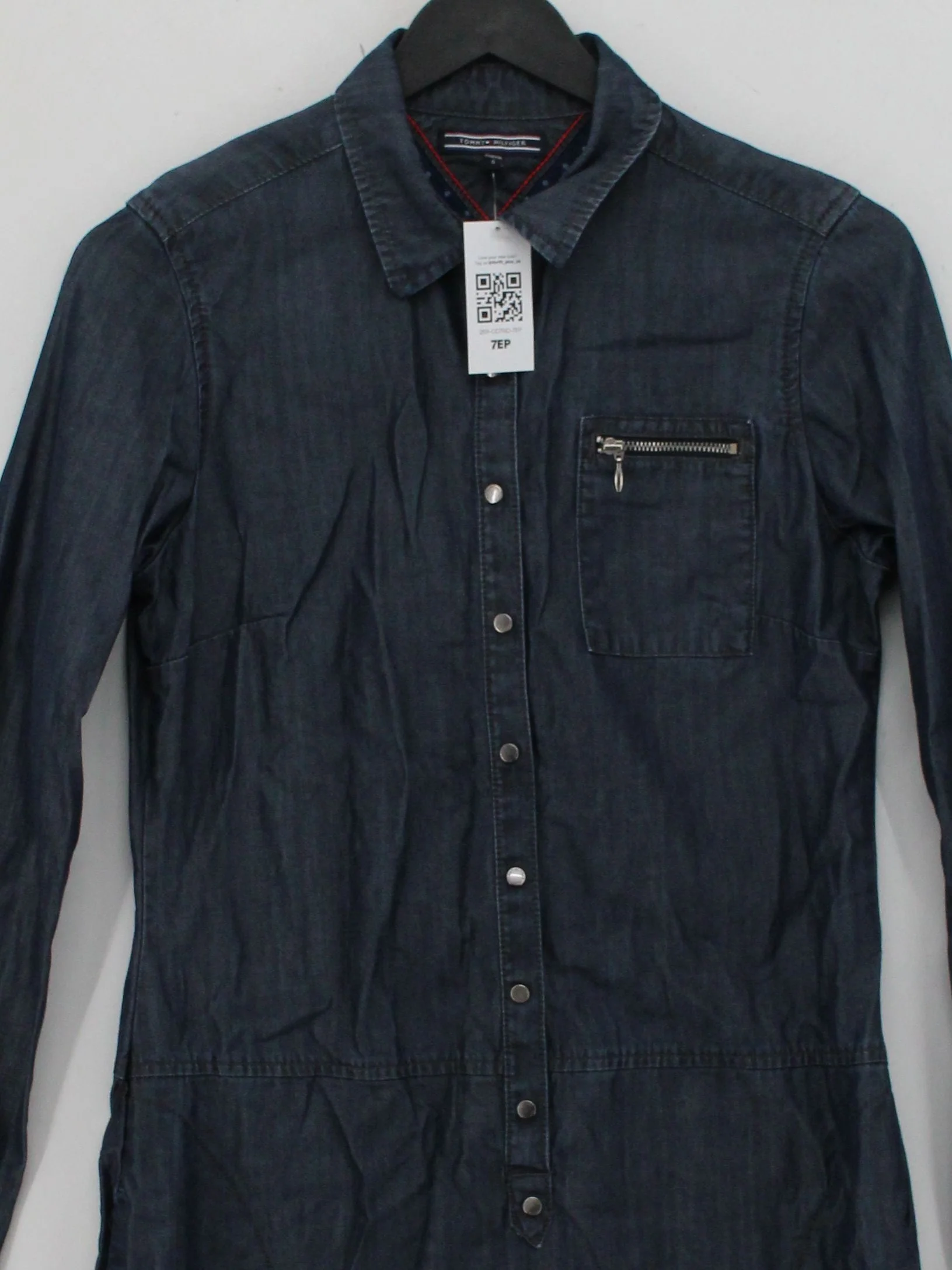 Tommy Hilfiger Shirt Mini Dress in Blue - Image 3