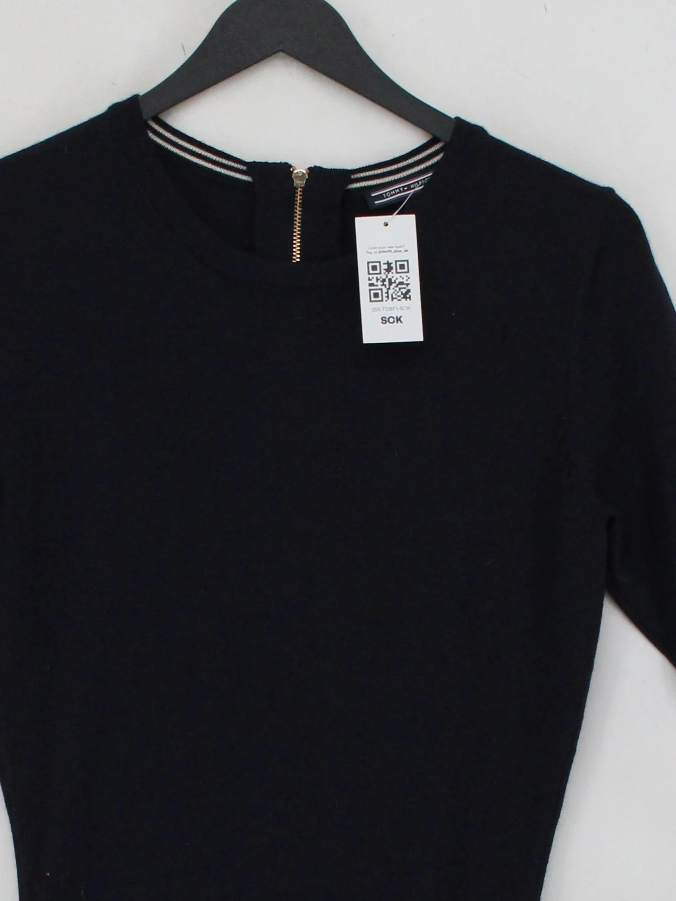 Tommy Hilfiger Skater Mini Dress S in Black - Image 3
