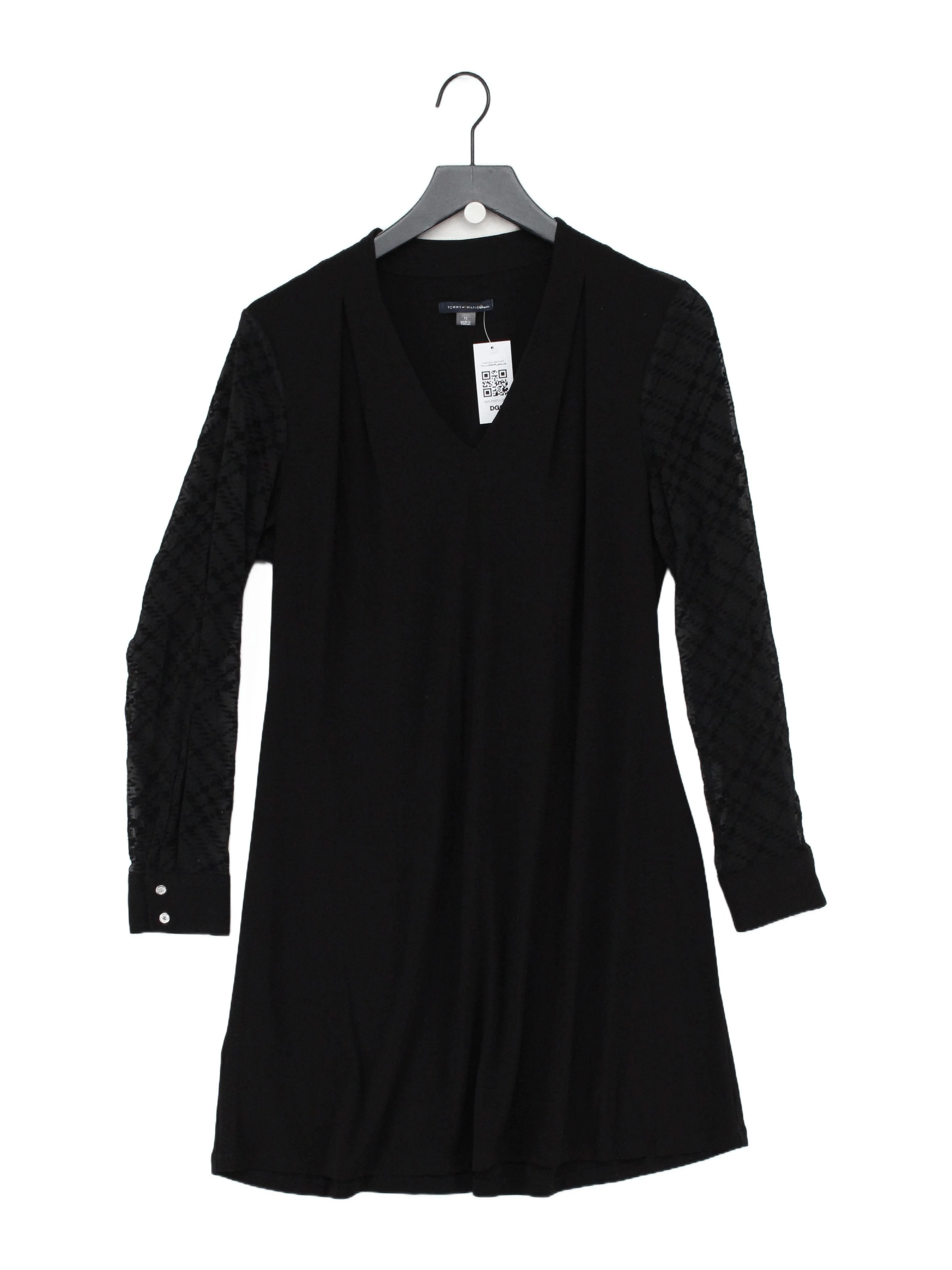 Tommy Hilfiger T-Shirt Mini Dress UK12 in Black
