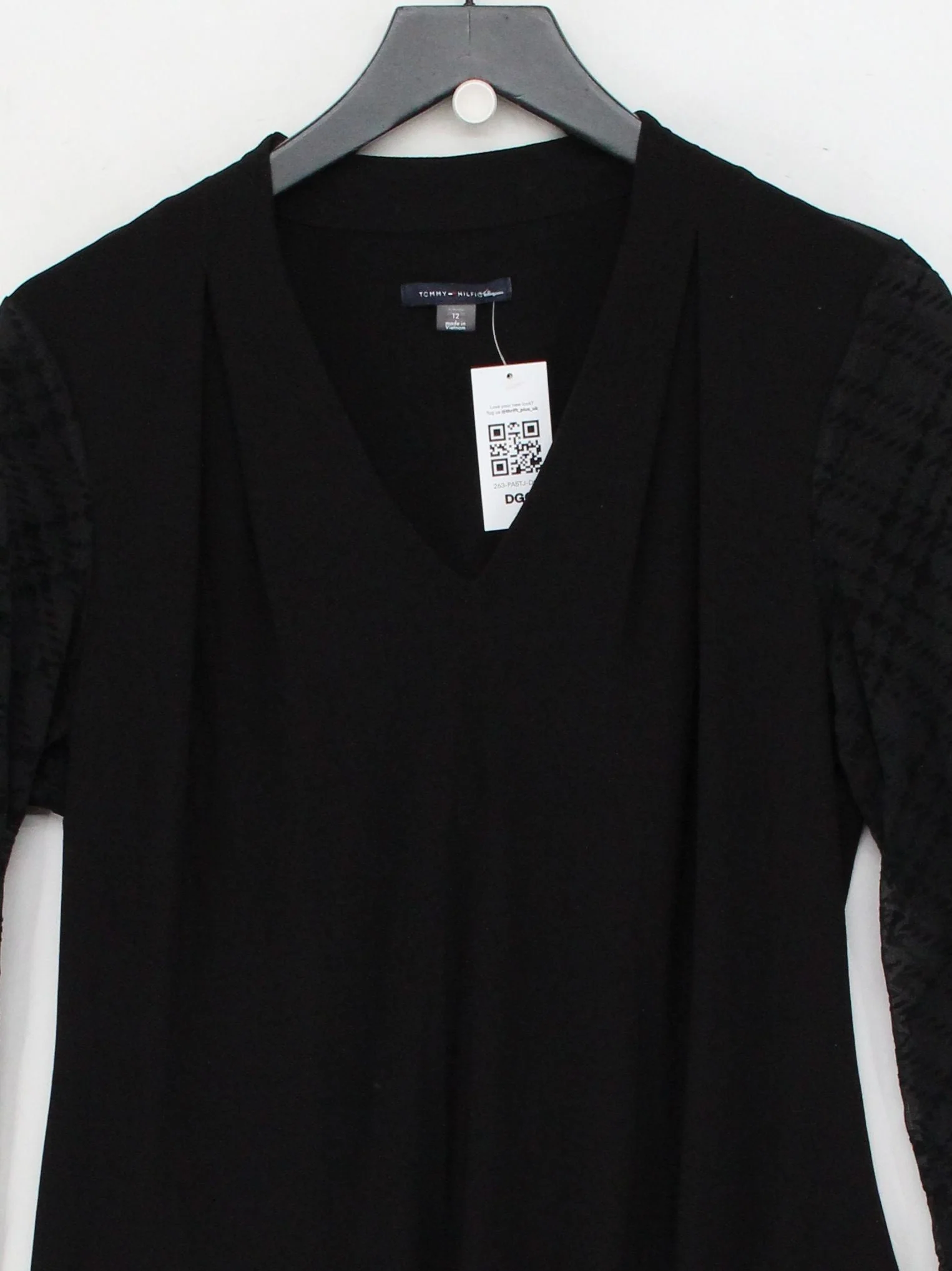 Tommy Hilfiger T-Shirt Mini Dress UK12 in Black - Image 3
