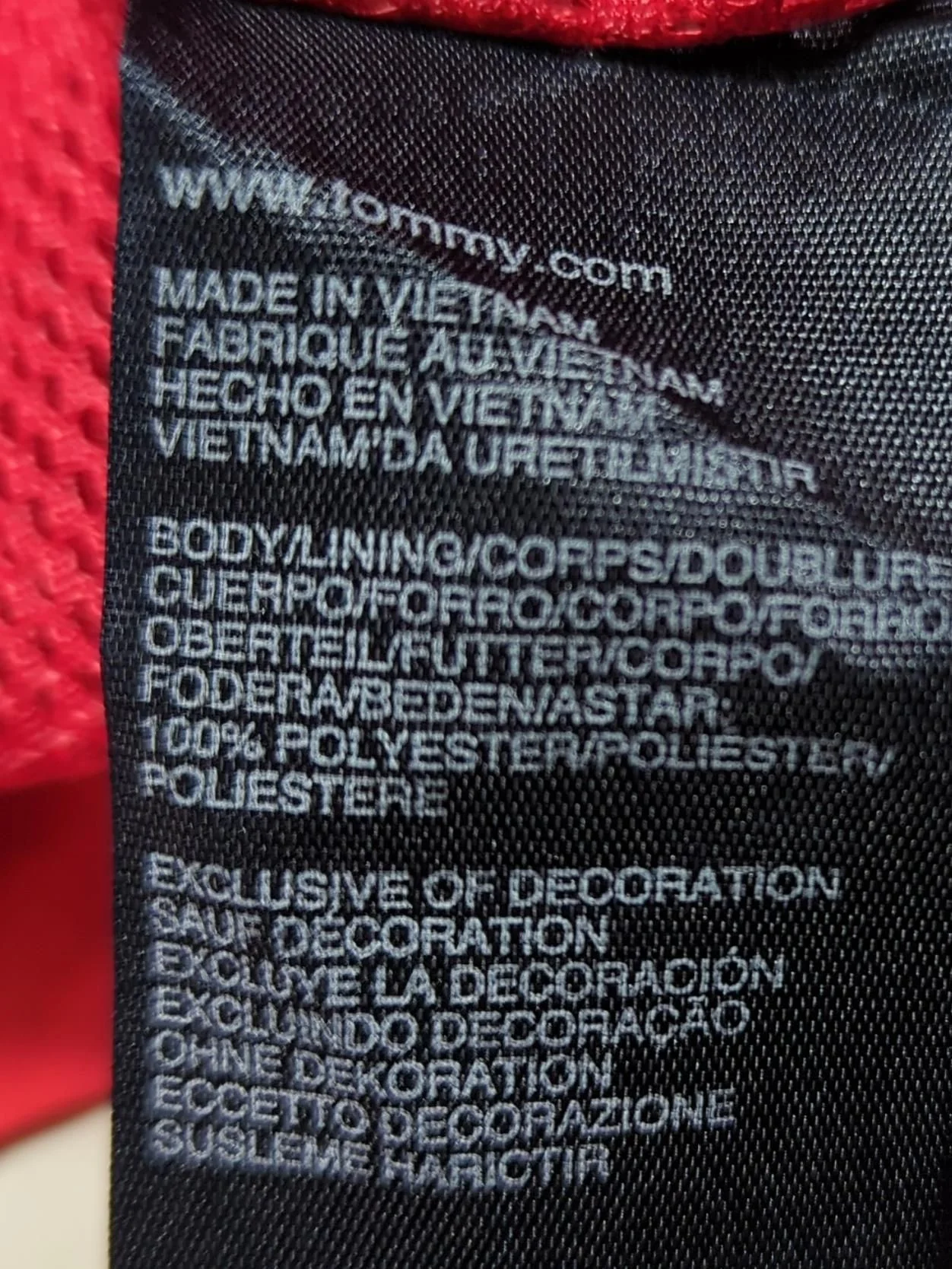 Tommy Hilfiger Windbreaker jacket red - Image 6