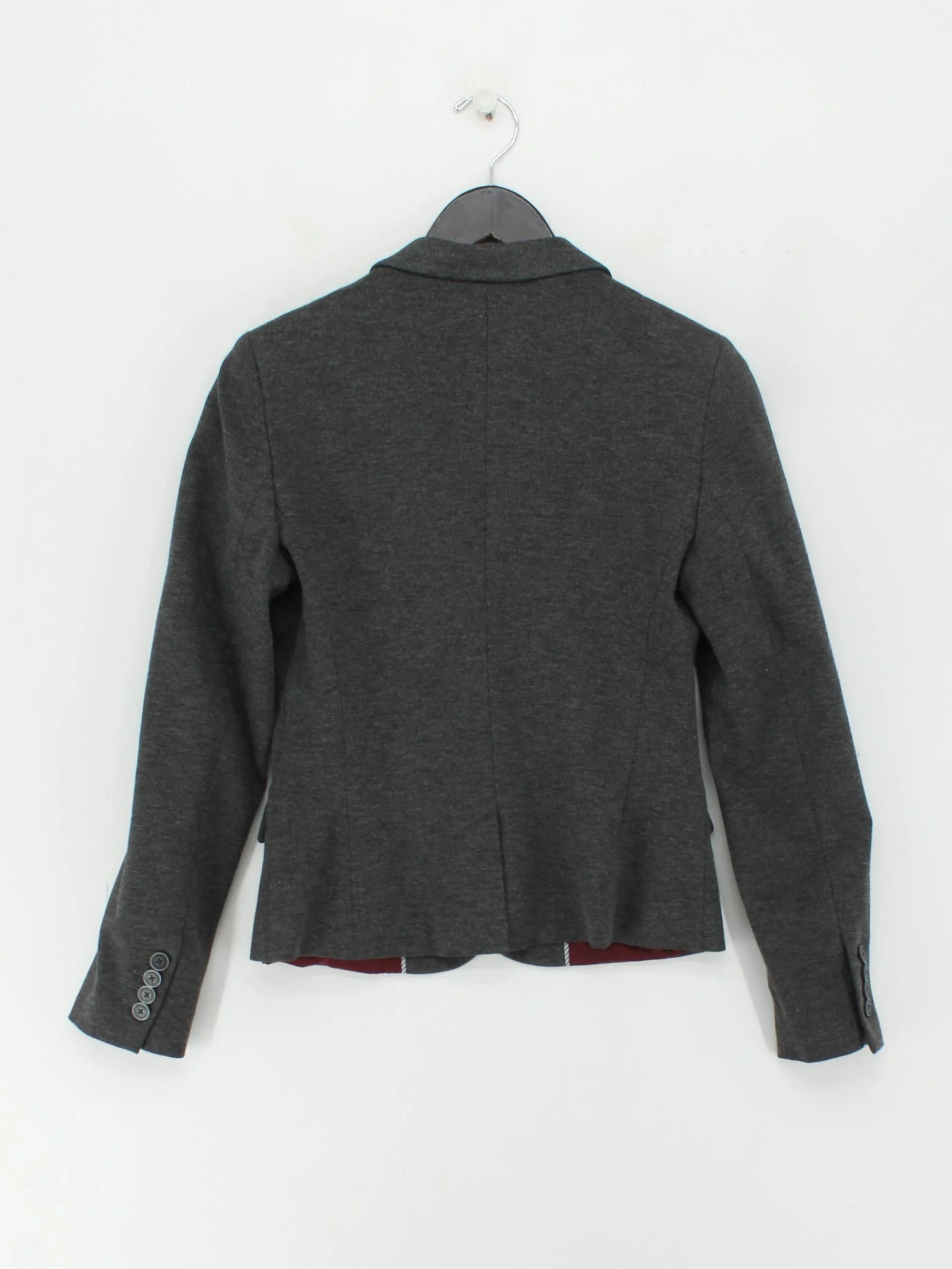 Tommy Hilfiger Women's Blazer UK 10 Grey Viscose - Image 2