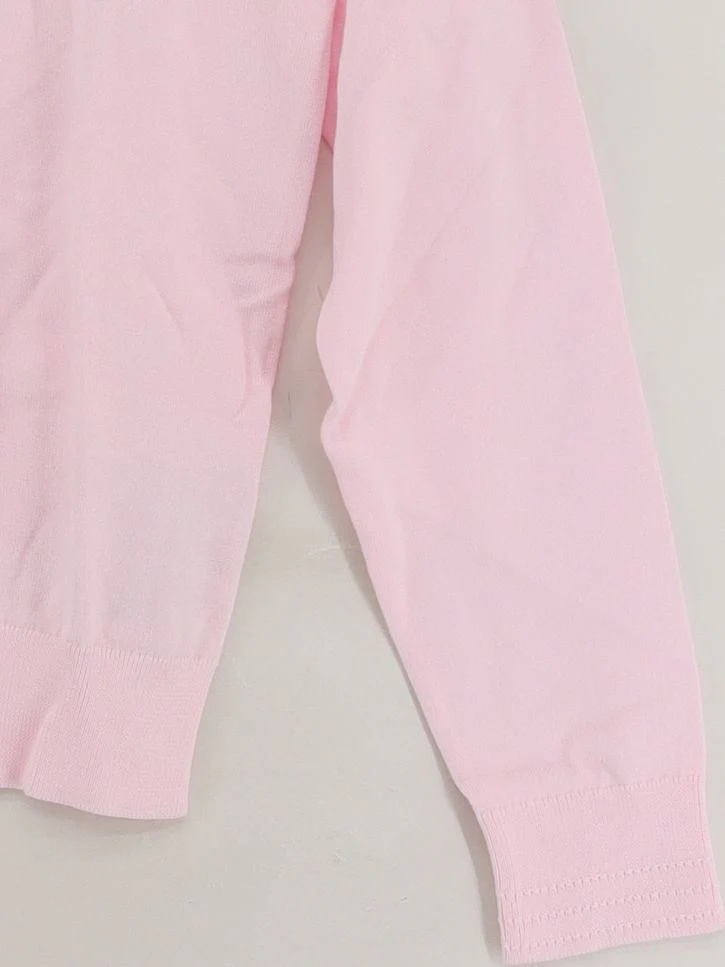 Tommy Hilfiger Women's Cardigan XS Pink Cotton with Polyamide Cardigan - Image 4