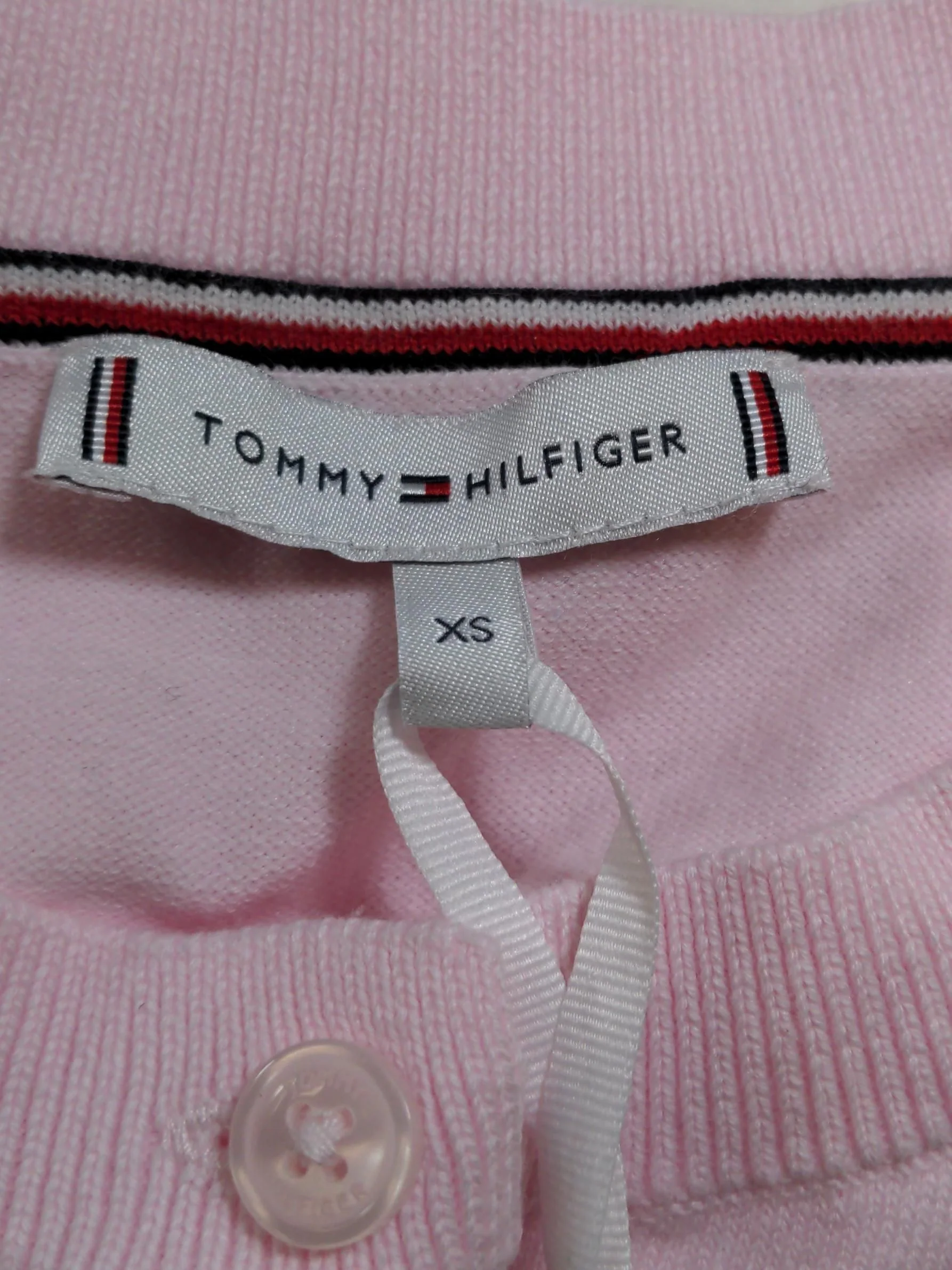 Tommy Hilfiger Women's Cardigan XS Pink Cotton with Polyamide Cardigan - Image 5