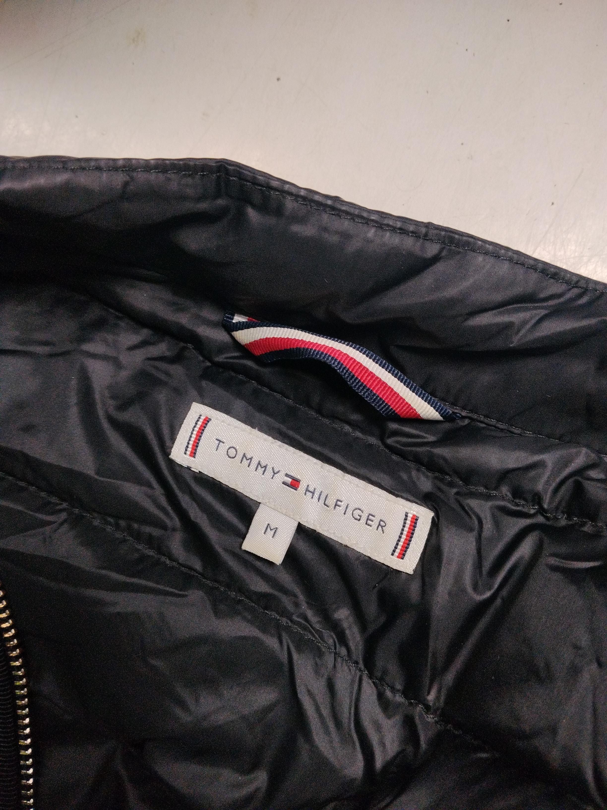 Tommy Hilfiger Women's Coat M Black Polyamide with Animal Fur Quilted - Image 5