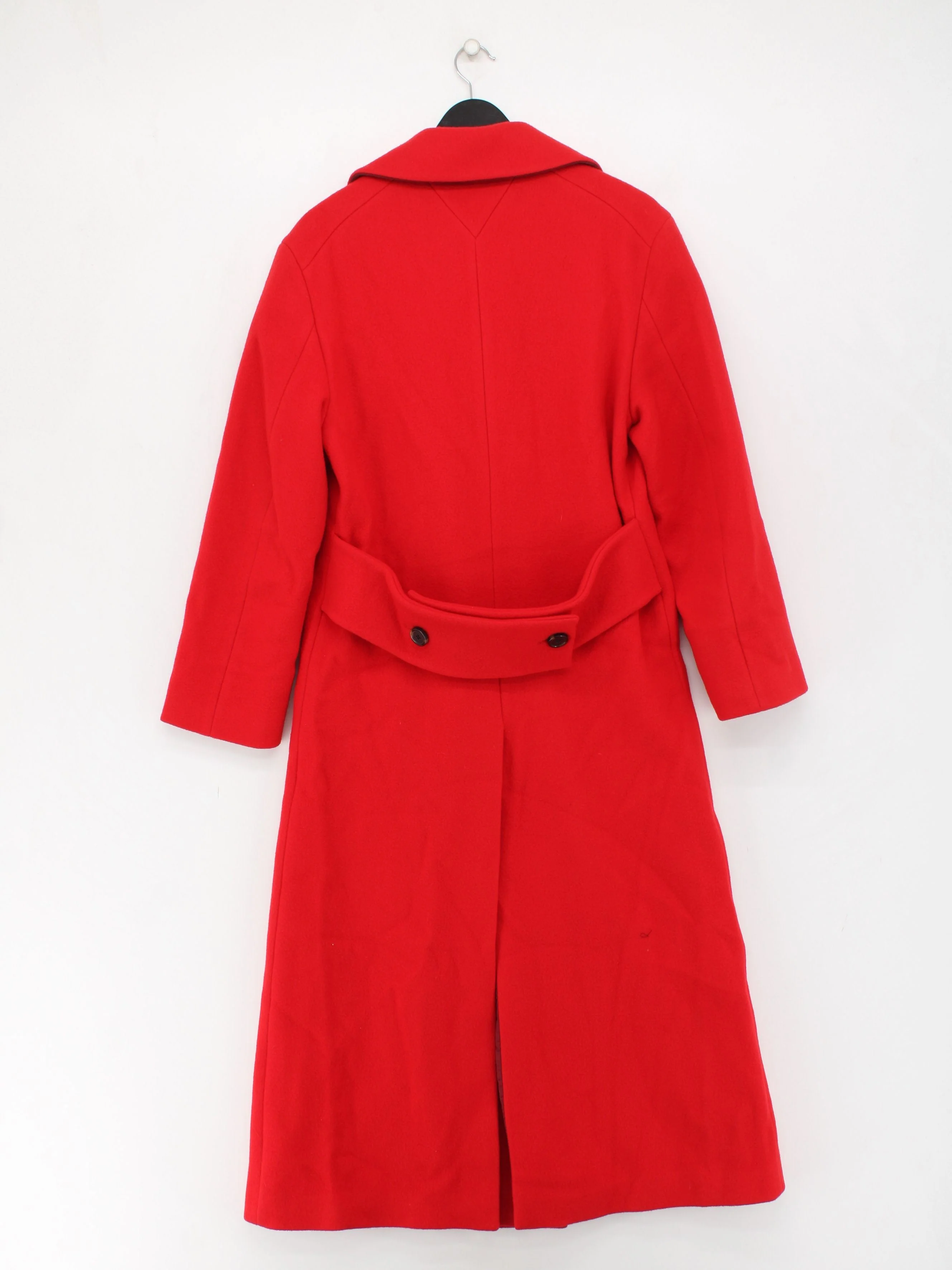 Tommy Hilfiger Women's Coat UK 6 Red Wool with Polyamide Overcoat - Image 2