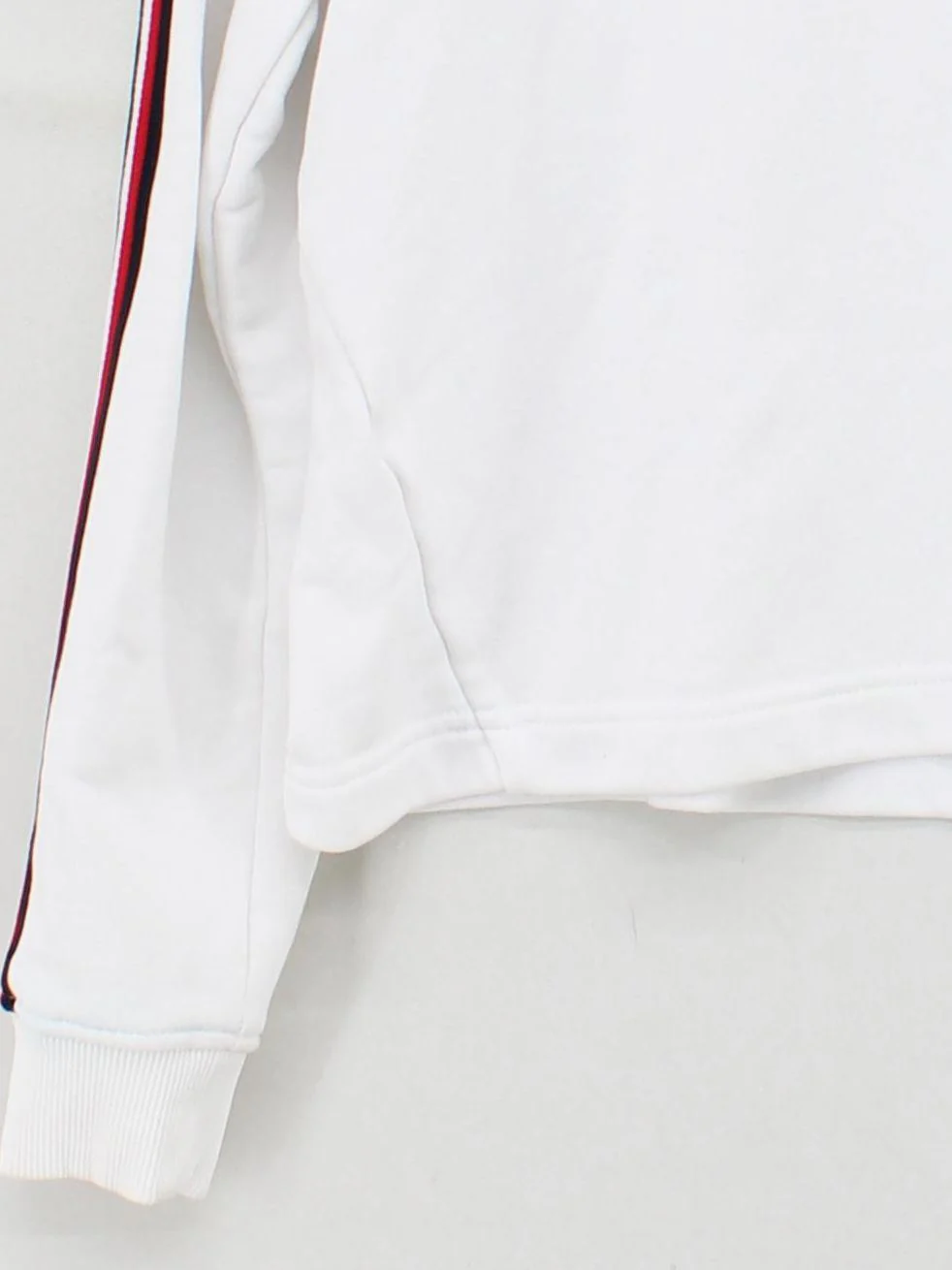 Tommy Hilfiger Women's Hoodie L White Cotton with Polyester Pullover - Image 4