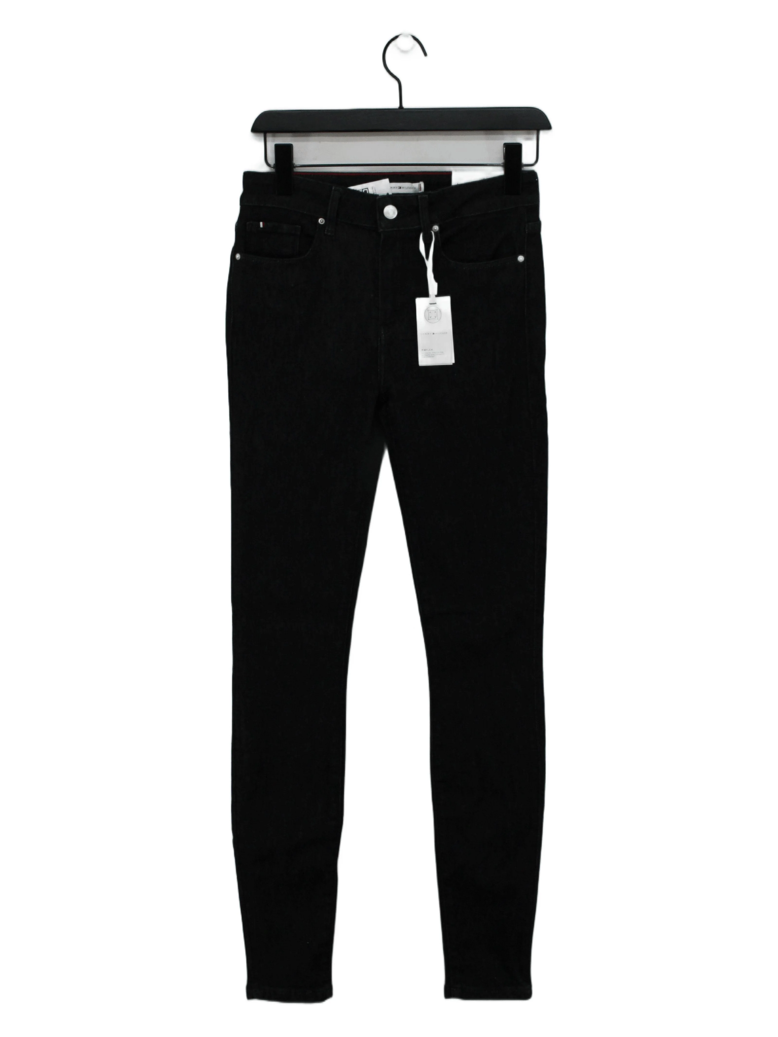 Tommy Hilfiger Women's Jeans M Black Cotton with Lyocell Modal, Elastane Skinny