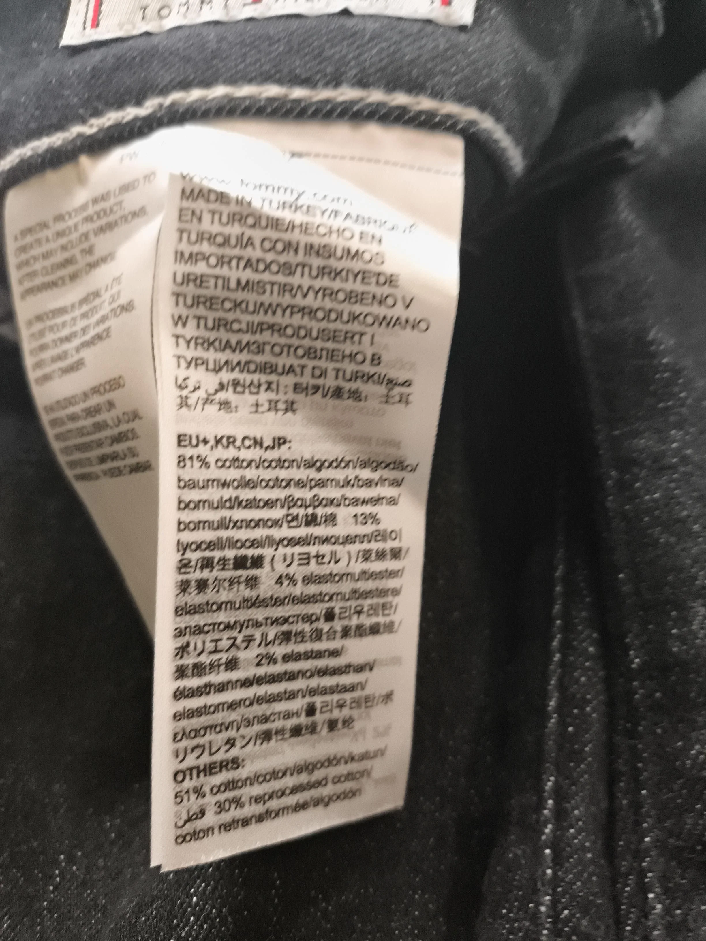 Tommy Hilfiger Women's Jeans M Black Cotton with Lyocell Modal, Elastane Skinny - Image 6