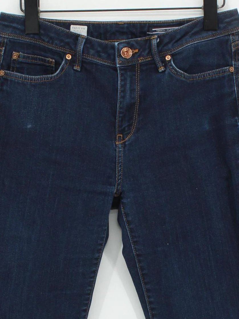 Tommy Hilfiger Women's Jeans W 30 in Blue Cotton with Elastane Skinny - Image 3