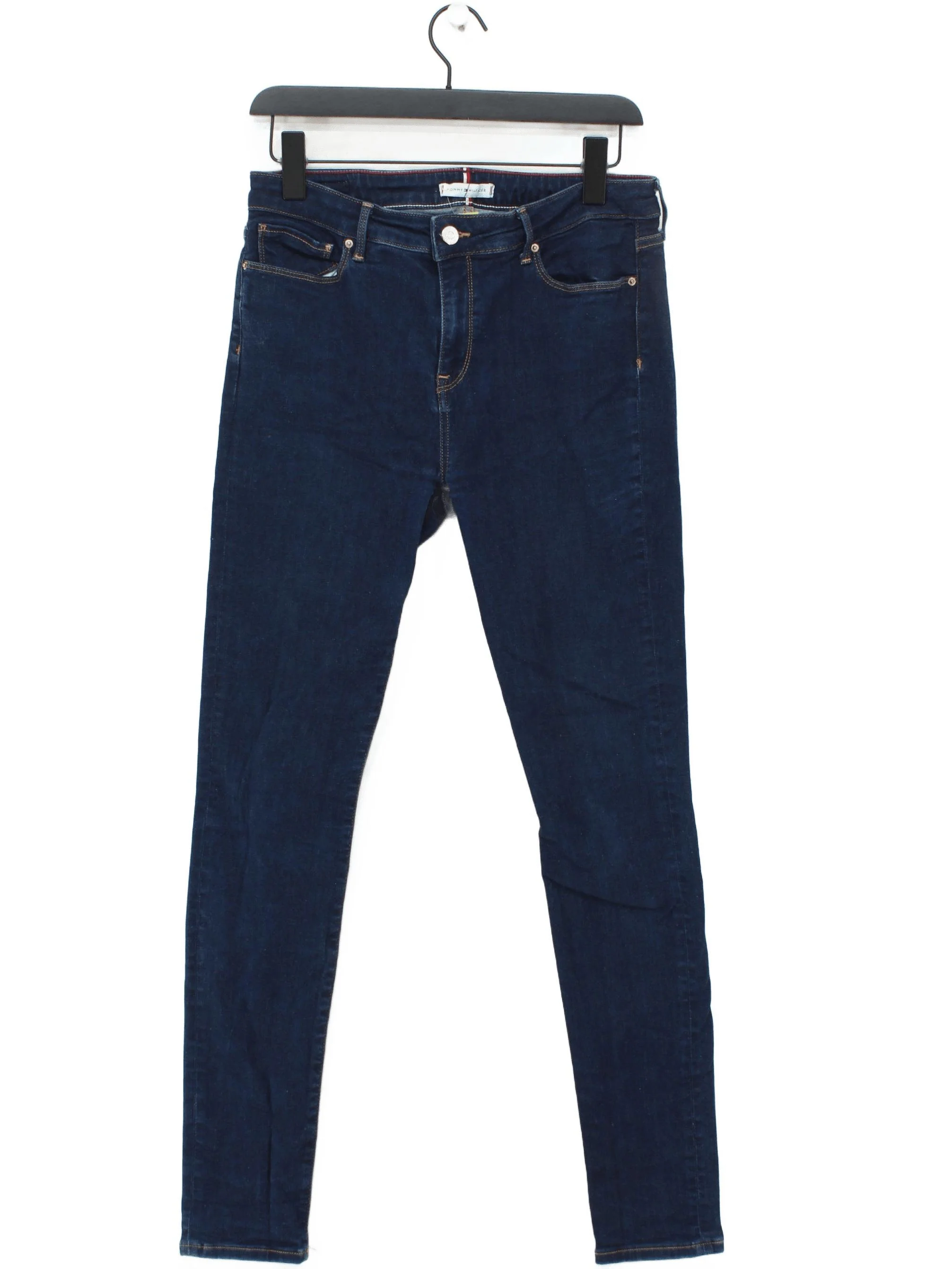 Tommy Hilfiger Women's Jeans W 32 in Blue Cotton with Polyester, Elastane Skinny