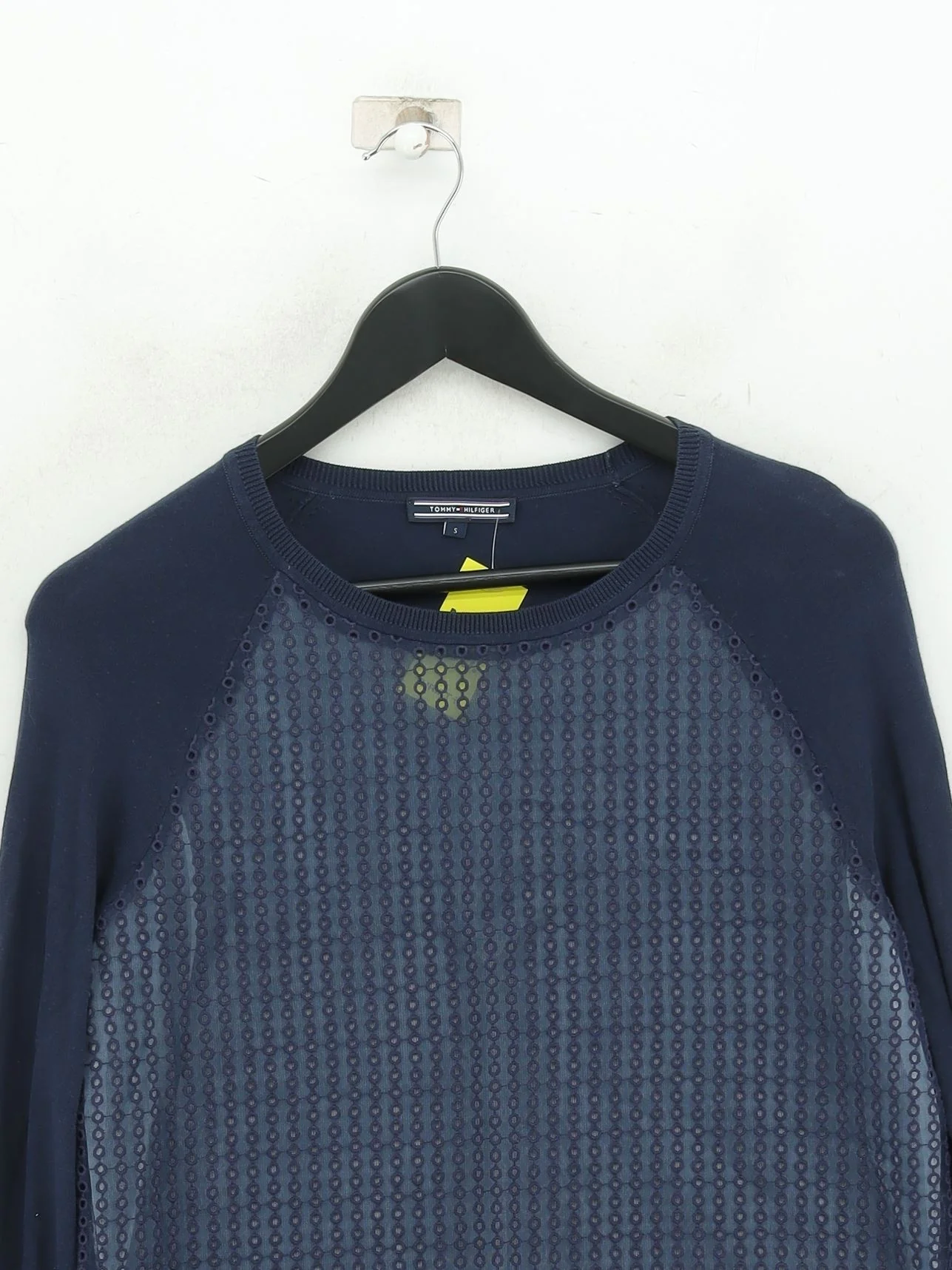 Tommy Hilfiger Women's Jumper S Blue Polyester with Cotton, Nylon Pullover - Image 3