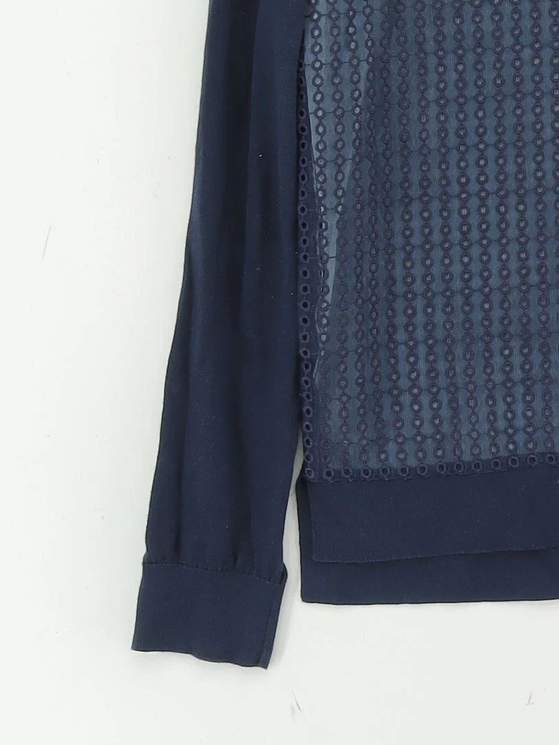Tommy Hilfiger Women's Jumper S Blue Polyester with Cotton, Nylon Pullover - Image 4