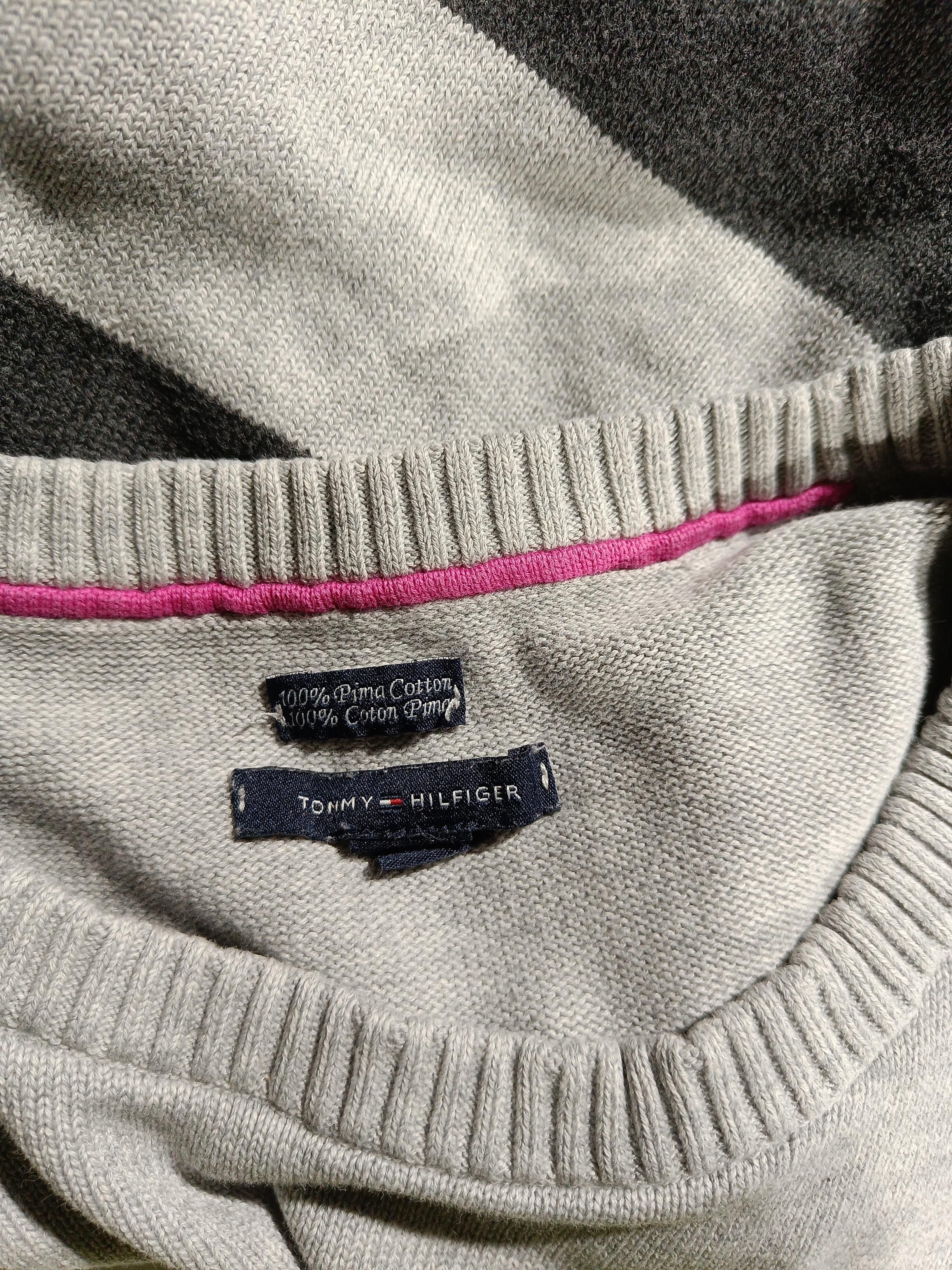 Tommy Hilfiger Women's Jumper S Multi Striped 100% Cotton Crew Neck Pullover - Image 5