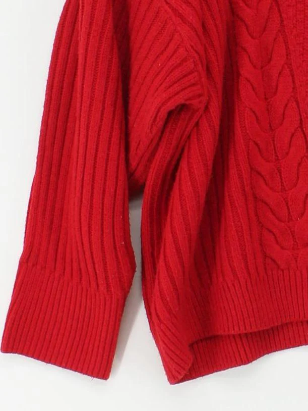 Tommy Hilfiger Women's Jumper XL Red 100% Acrylic Crew Neck Pullover - Image 4