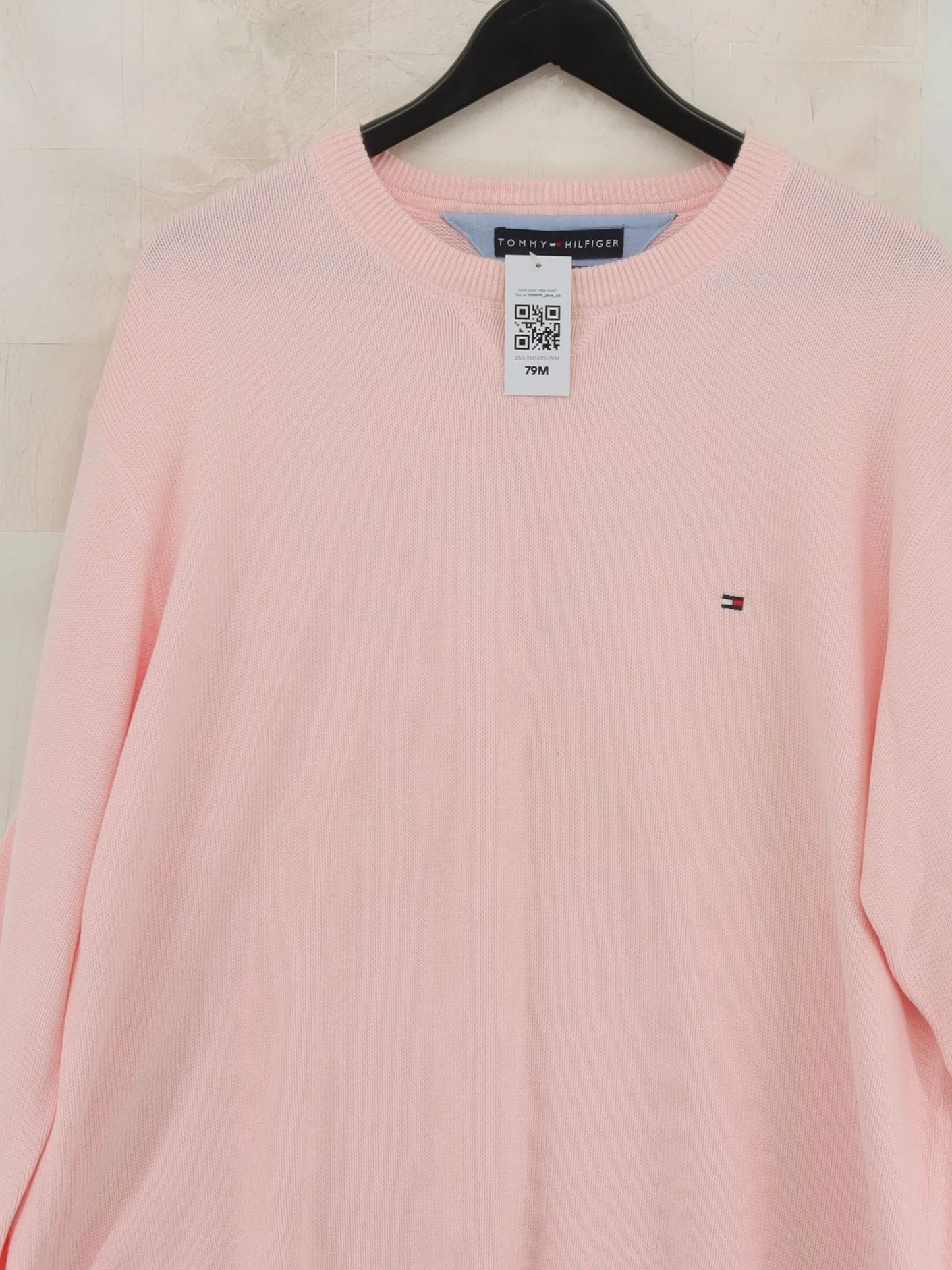 Tommy Hilfiger Women's Jumper XXL Pink 100% Cotton Crew Neck Pullover - Image 3