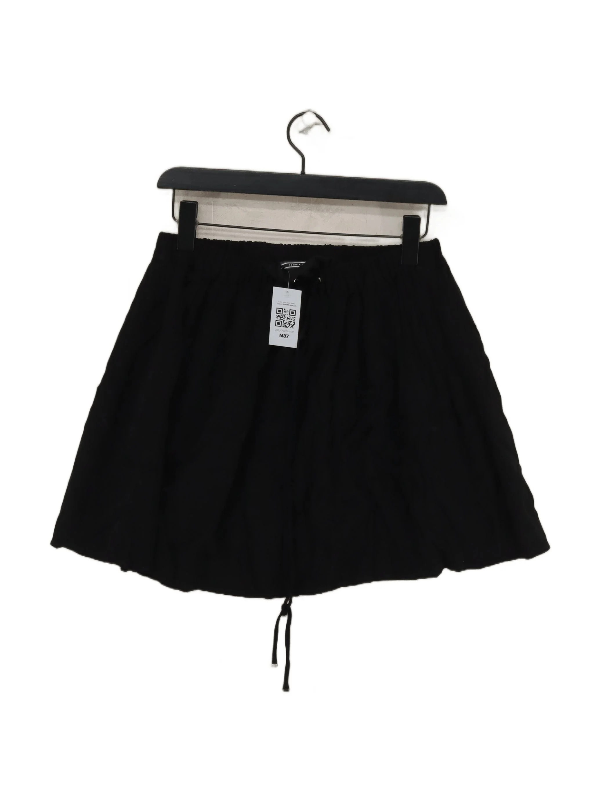 Tommy Hilfiger Women's Mini Skirt UK 10 Black 100% Viscose Short Mini