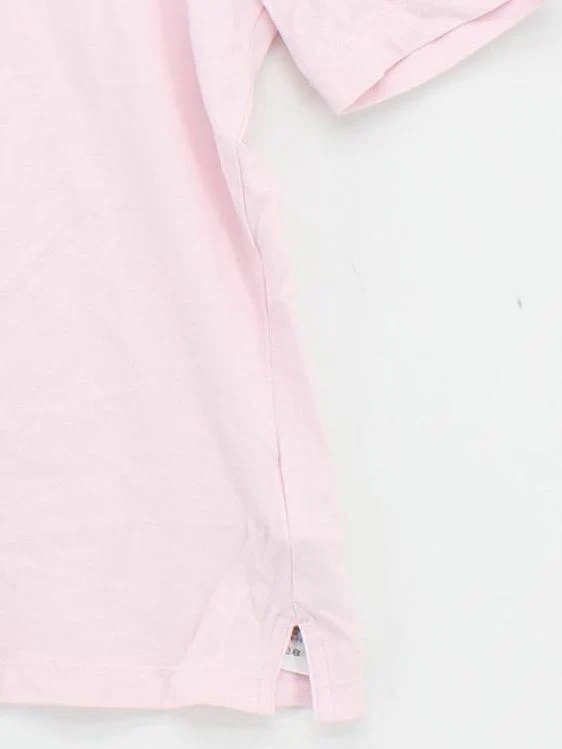 Tommy Hilfiger Women's Polo M Pink Cotton with Elastane Basic - Image 4
