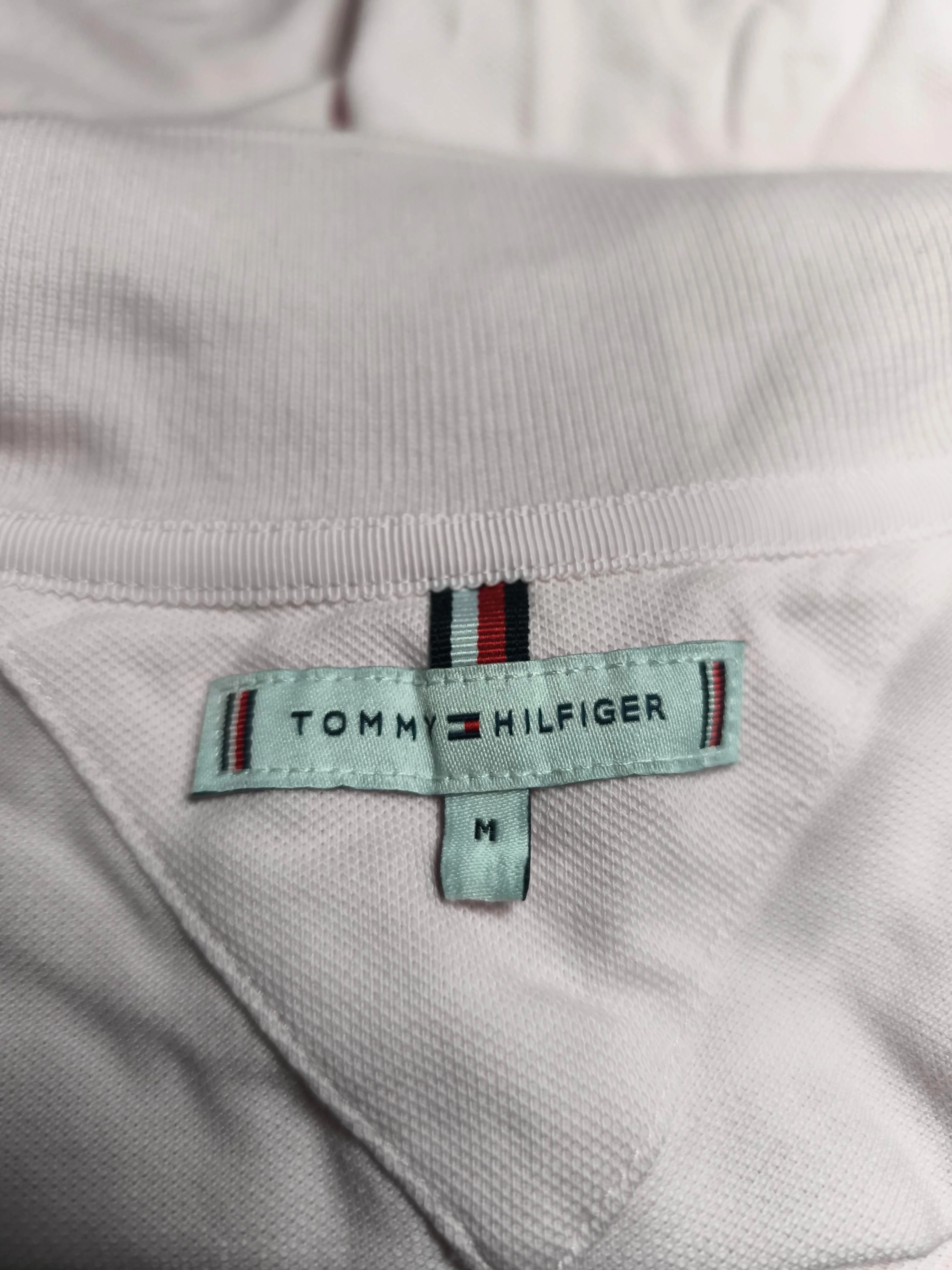 Tommy Hilfiger Women's Polo M Pink Cotton with Elastane Basic - Image 5