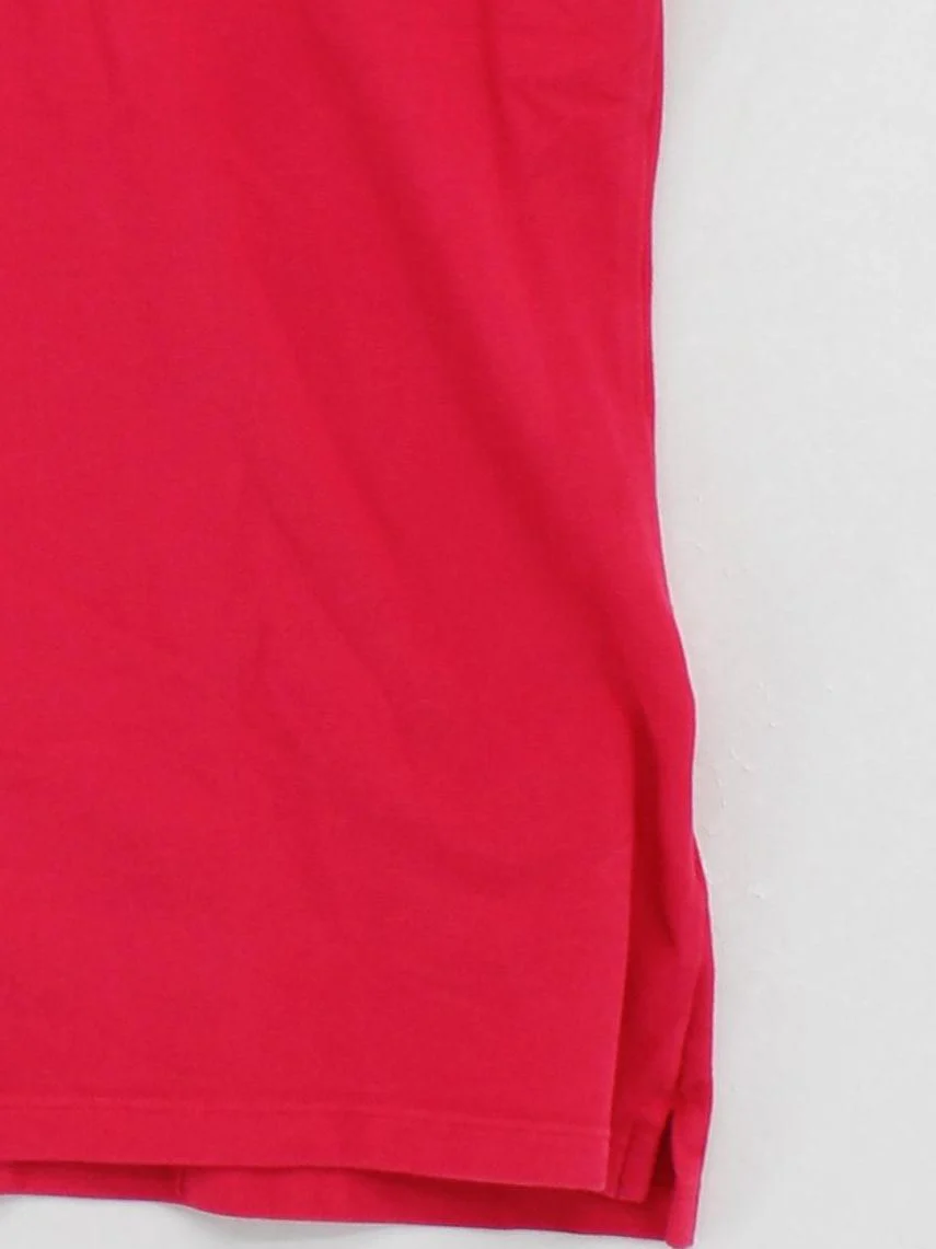 Tommy Hilfiger Women's Polo M Red Cotton with Elastane Basic - Image 4