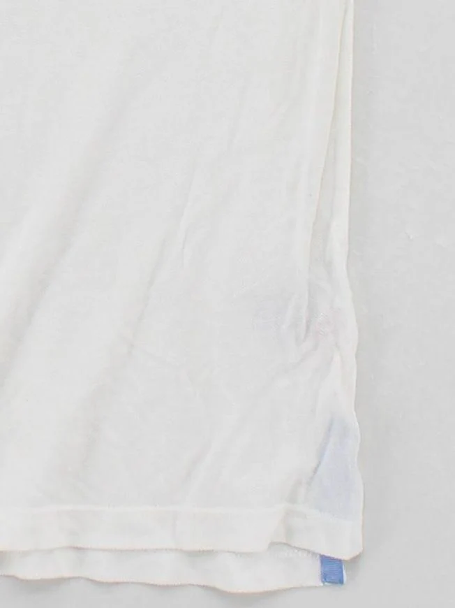 Tommy Hilfiger Women's Polo M White 100% Viscose Sleeveless Collared Basic - Image 4