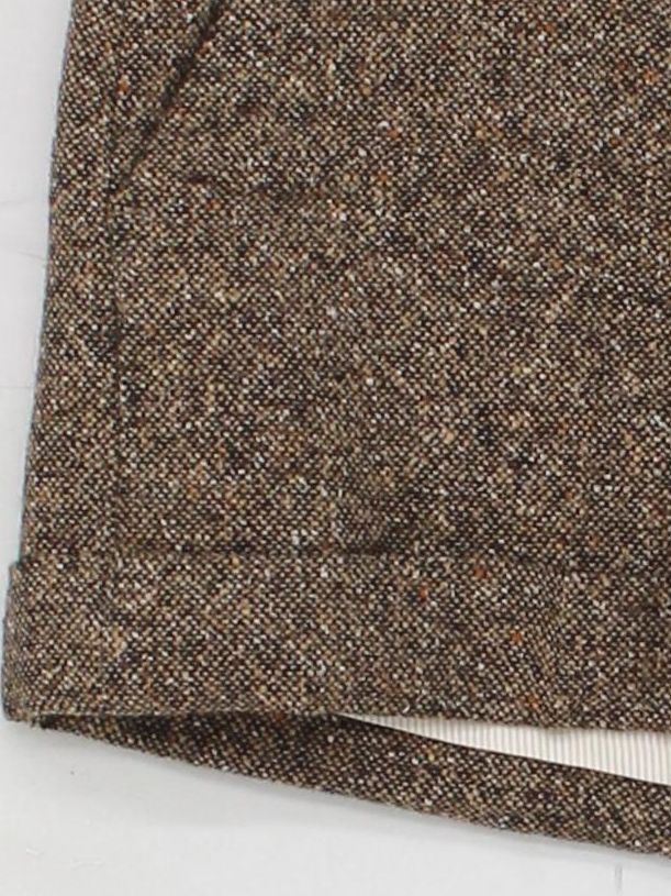 Tommy Hilfiger Women's Shorts UK 10 Brown Wool with Nylon, Silk Cut-Off - Image 4