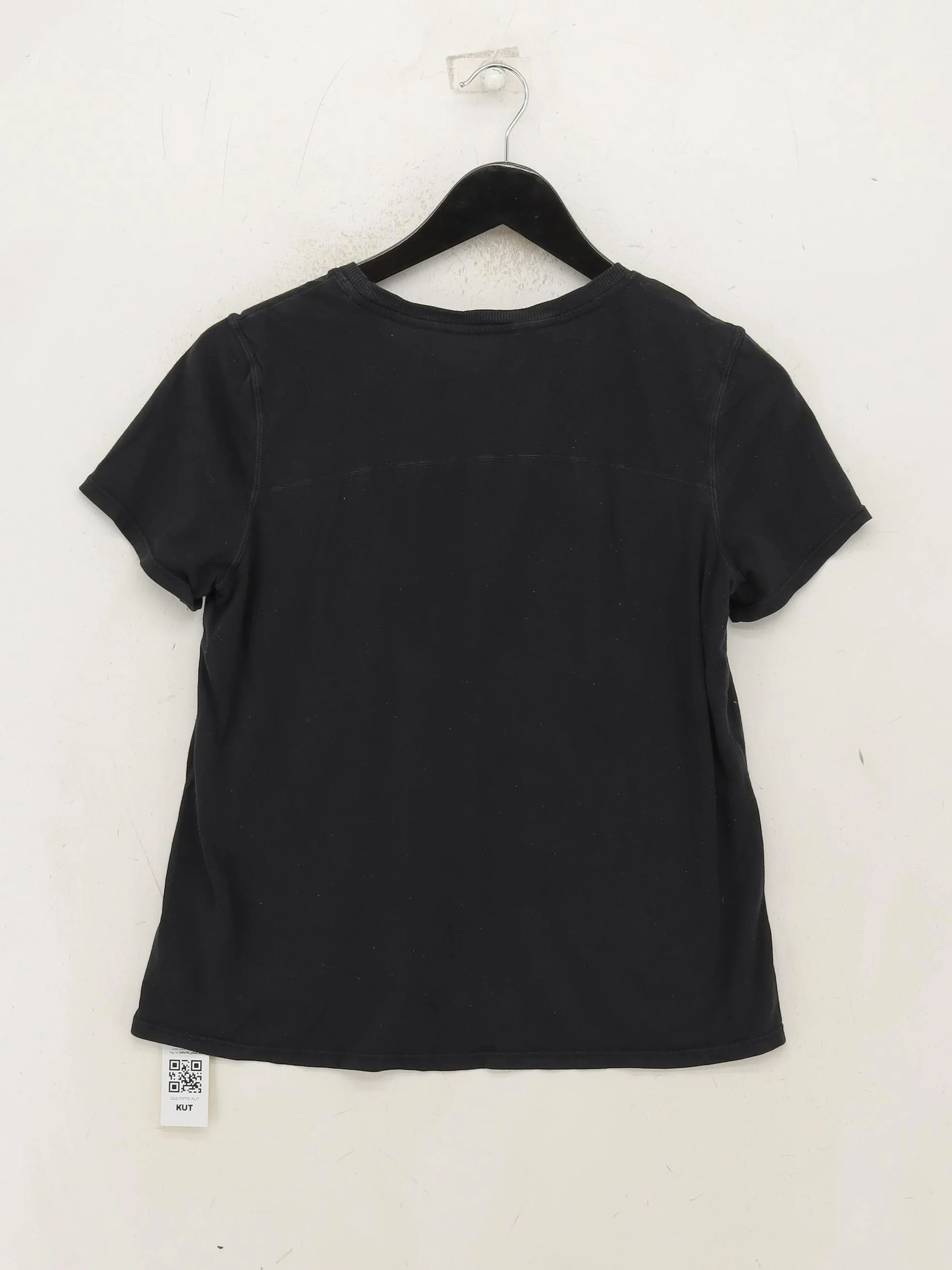 Tommy Hilfiger Women's T-Shirt S Black Cotton with Polyester Basic - Image 2