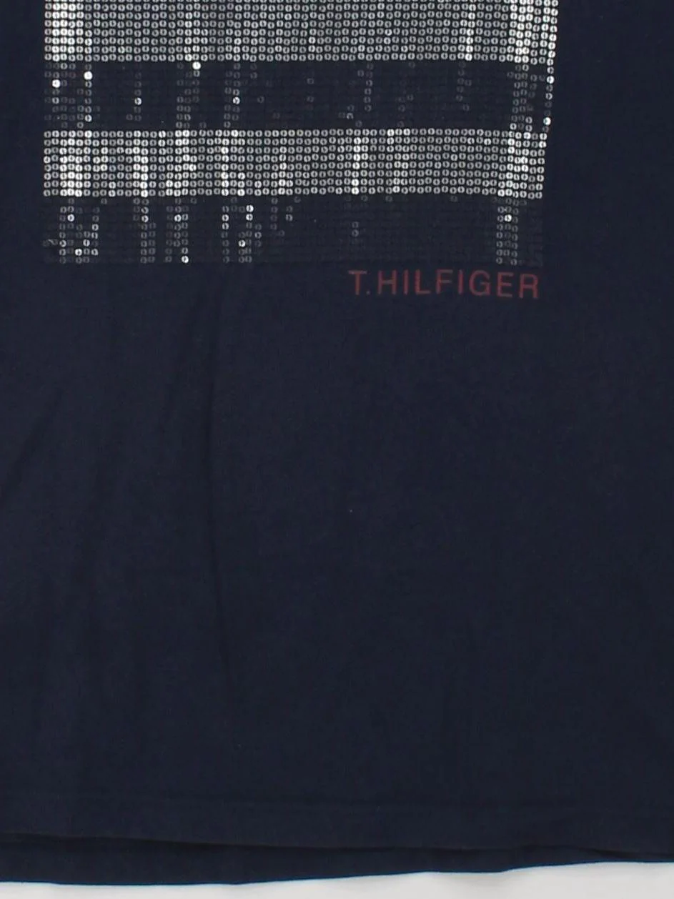 Tommy Hilfiger Women's T-Shirt XXL Blue Cotton with Polyester Basic - Image 4