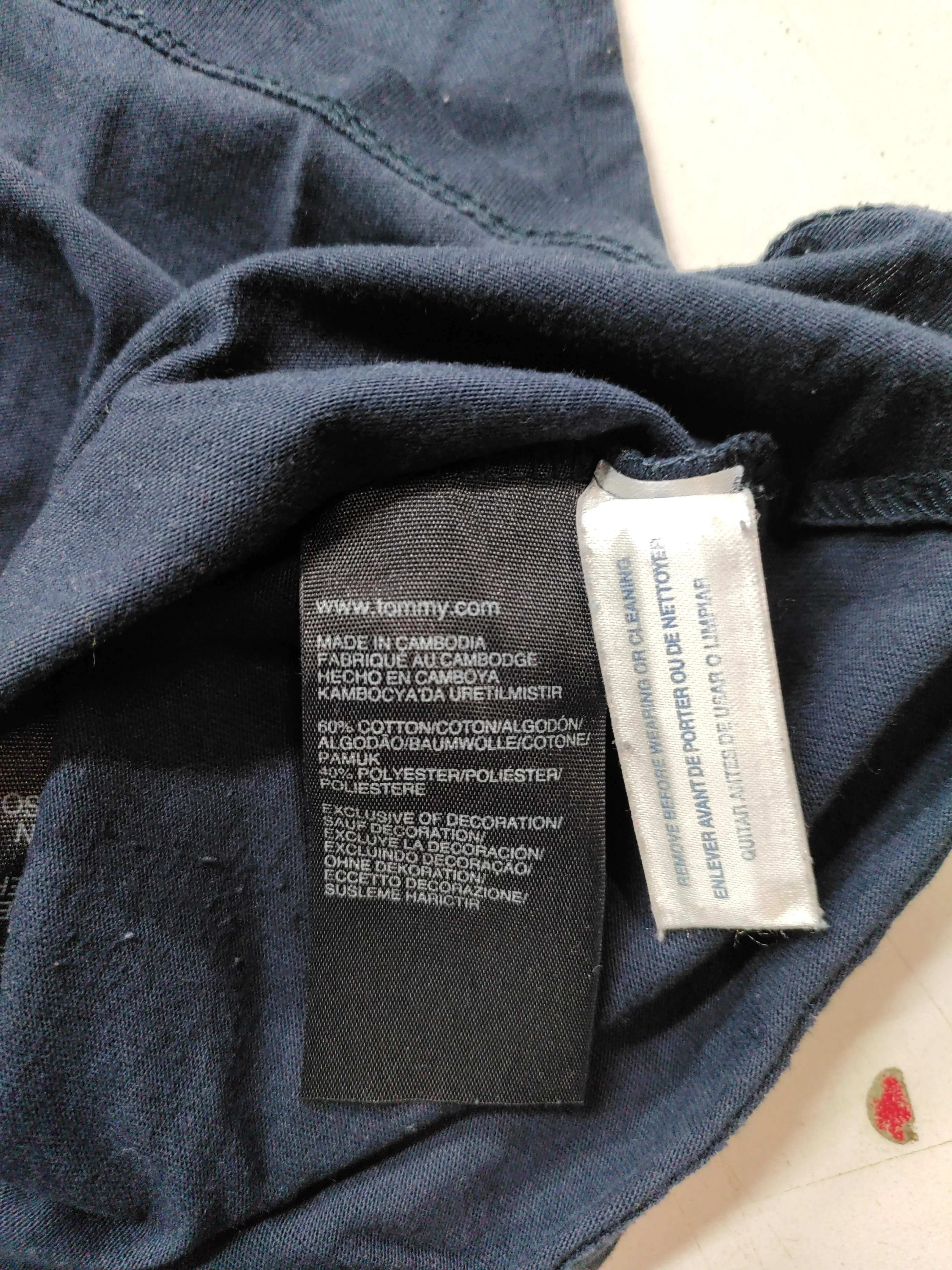 Tommy Hilfiger Women's T-Shirt XXL Blue Cotton with Polyester Basic - Image 7