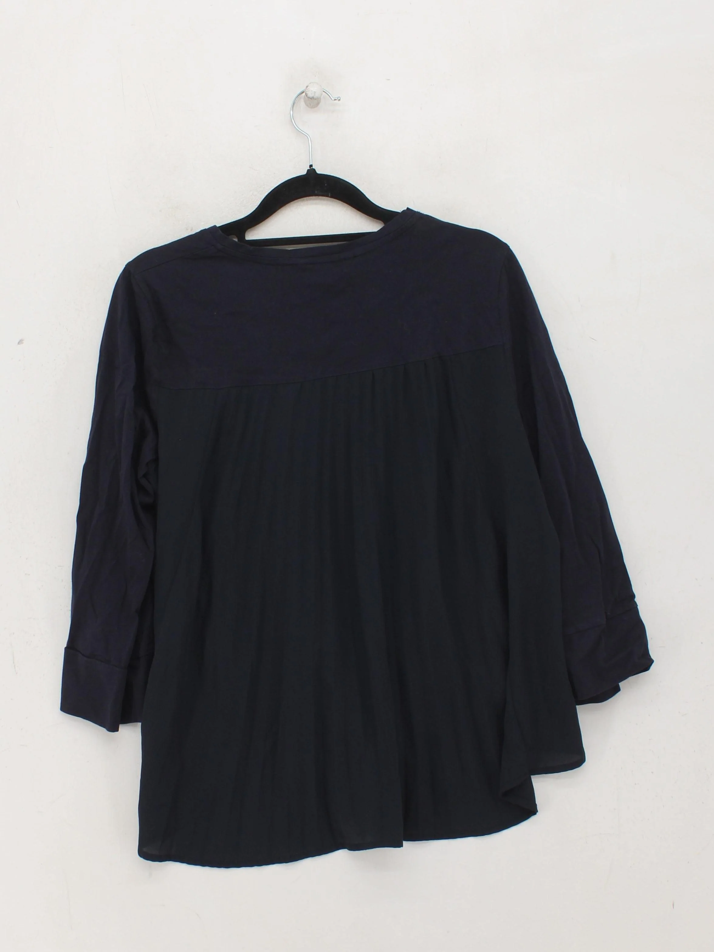 Tommy Hilfiger Women's Top M Black 100% Other 3/4 Sleeve Round Neck Basic - Image 2