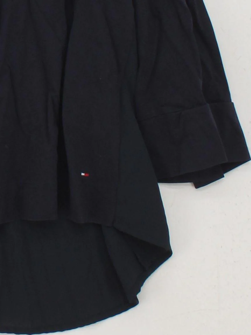 Tommy Hilfiger Women's Top M Black 100% Other 3/4 Sleeve Round Neck Basic - Image 4