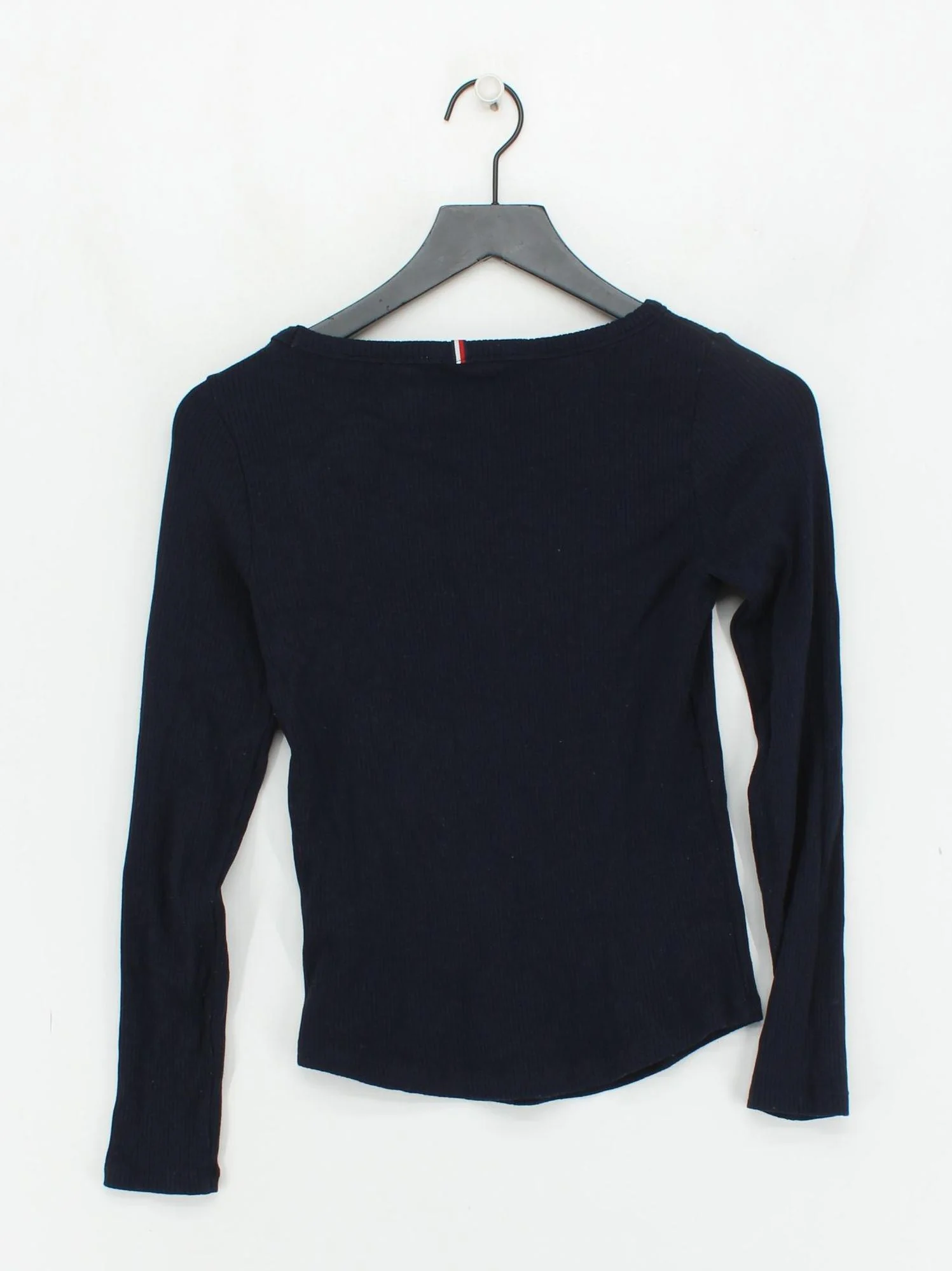 Tommy Hilfiger Women's Top M Black Viscose with Elastane Basic - Image 2