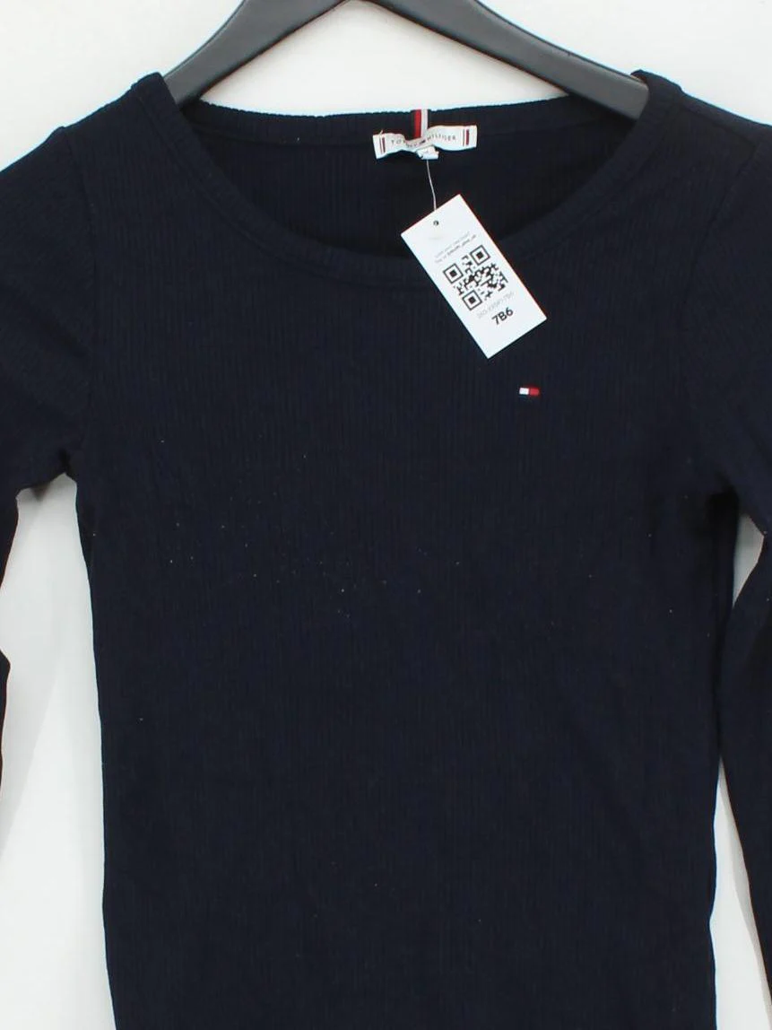 Tommy Hilfiger Women's Top M Black Viscose with Elastane Basic - Image 3