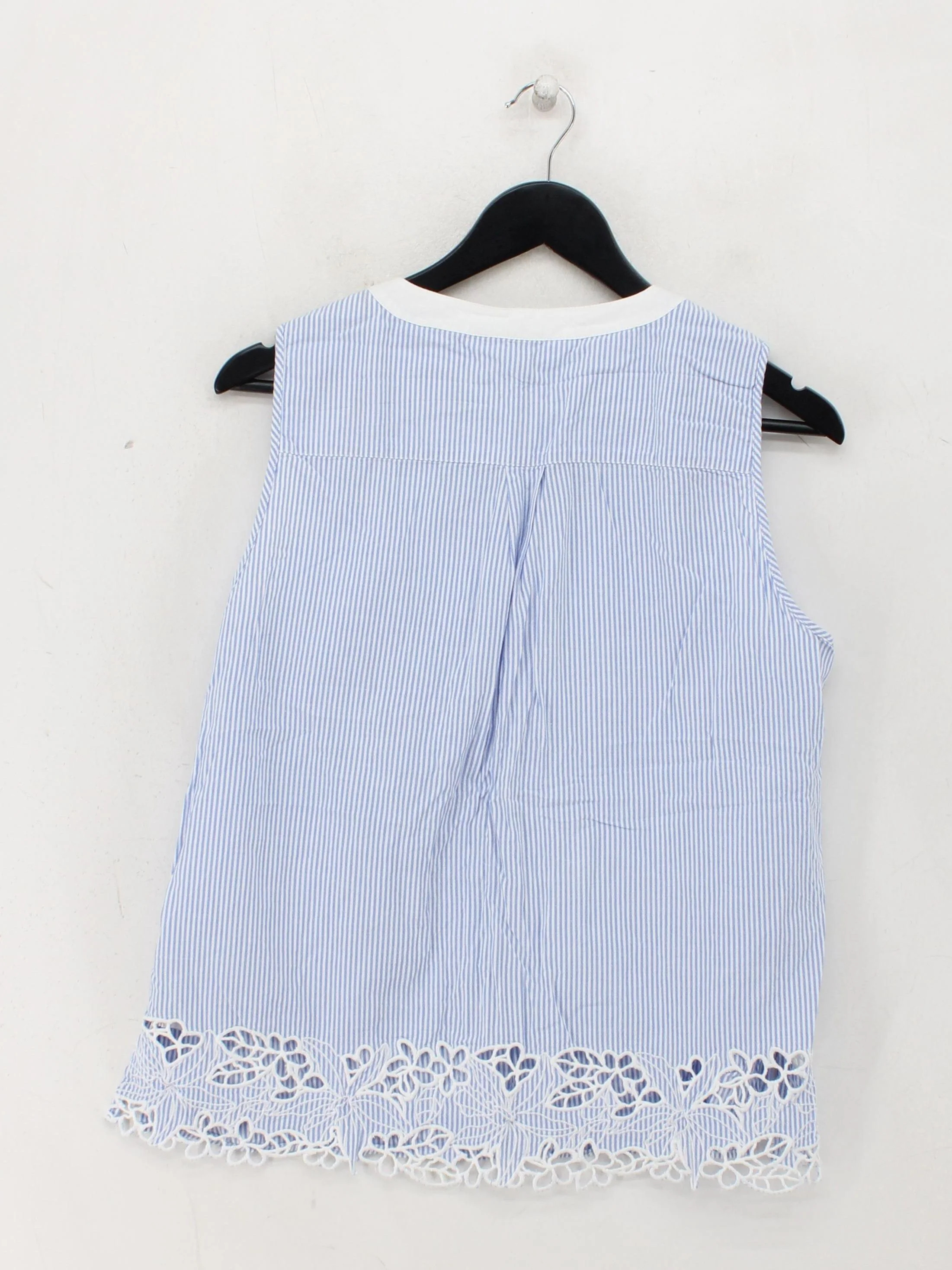 Tommy Hilfiger Women's Top UK 12 Blue 100% Cotton Basic - Image 2