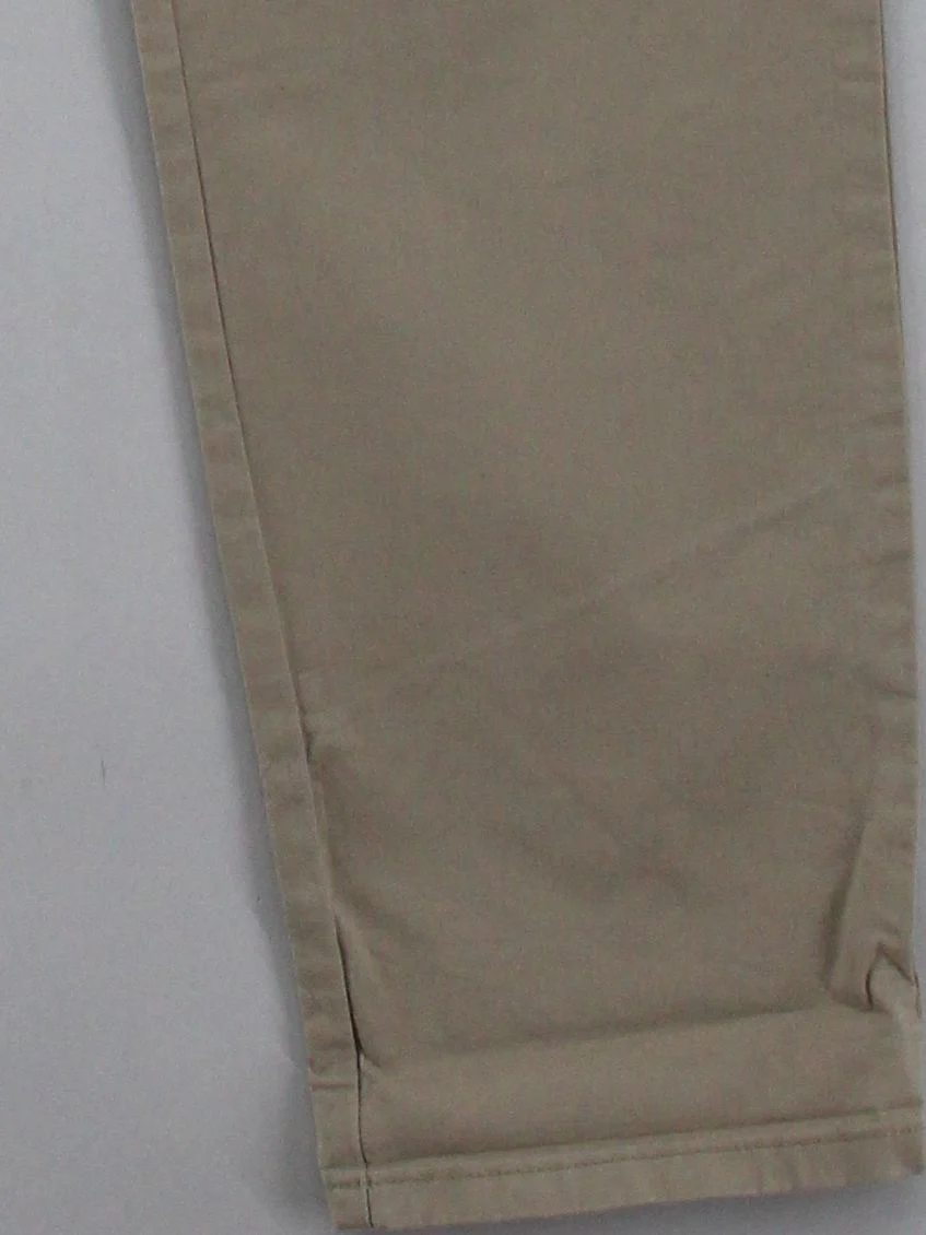Tommy Hilfiger Women's Trousers UK 12 Cream Cotton with Elastane Tapered Chino - Image 4