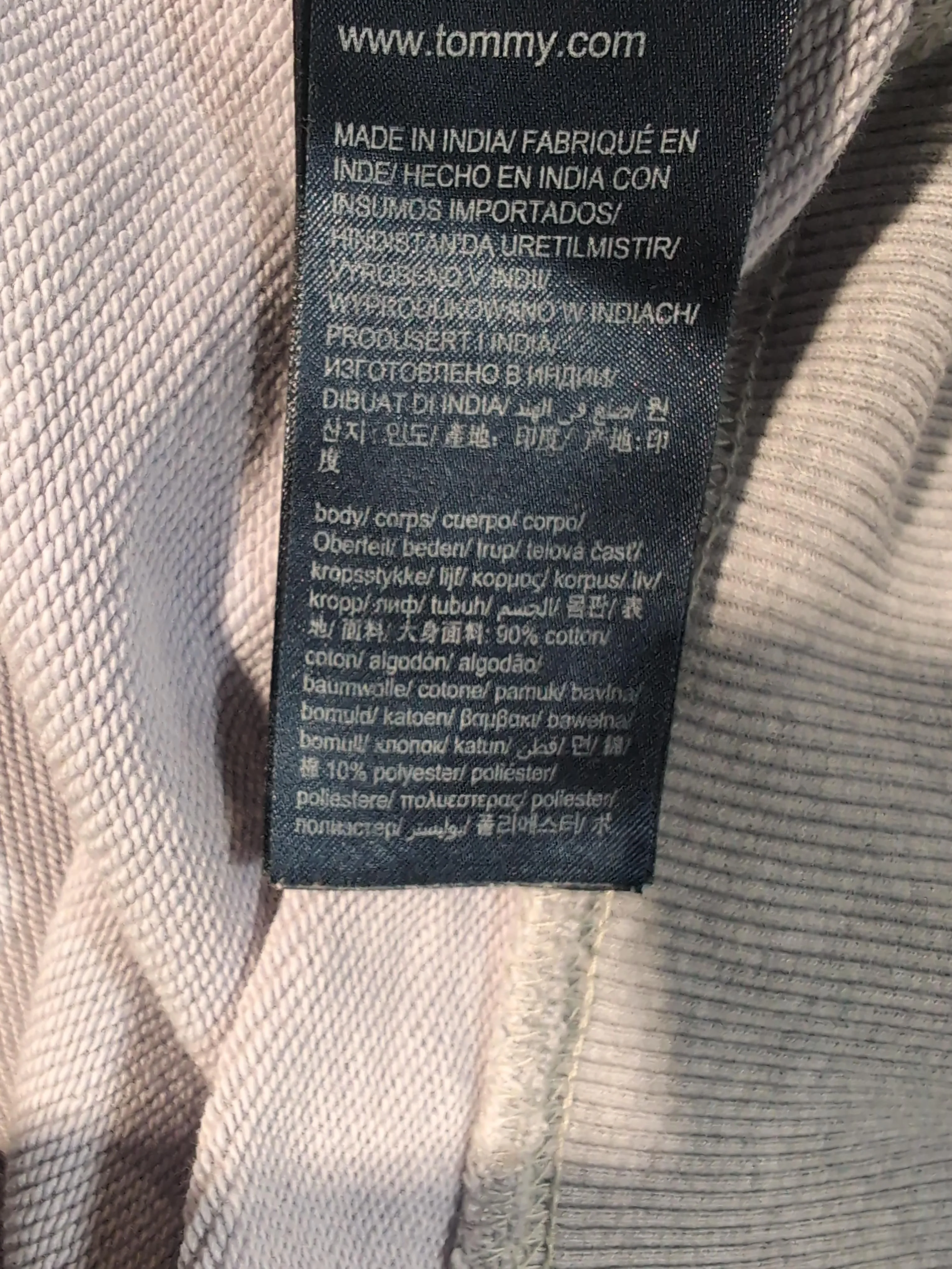 Tommy Jeans Men's Hoodie M Grey Graphic Cotton with Polyester Pullover - Image 6