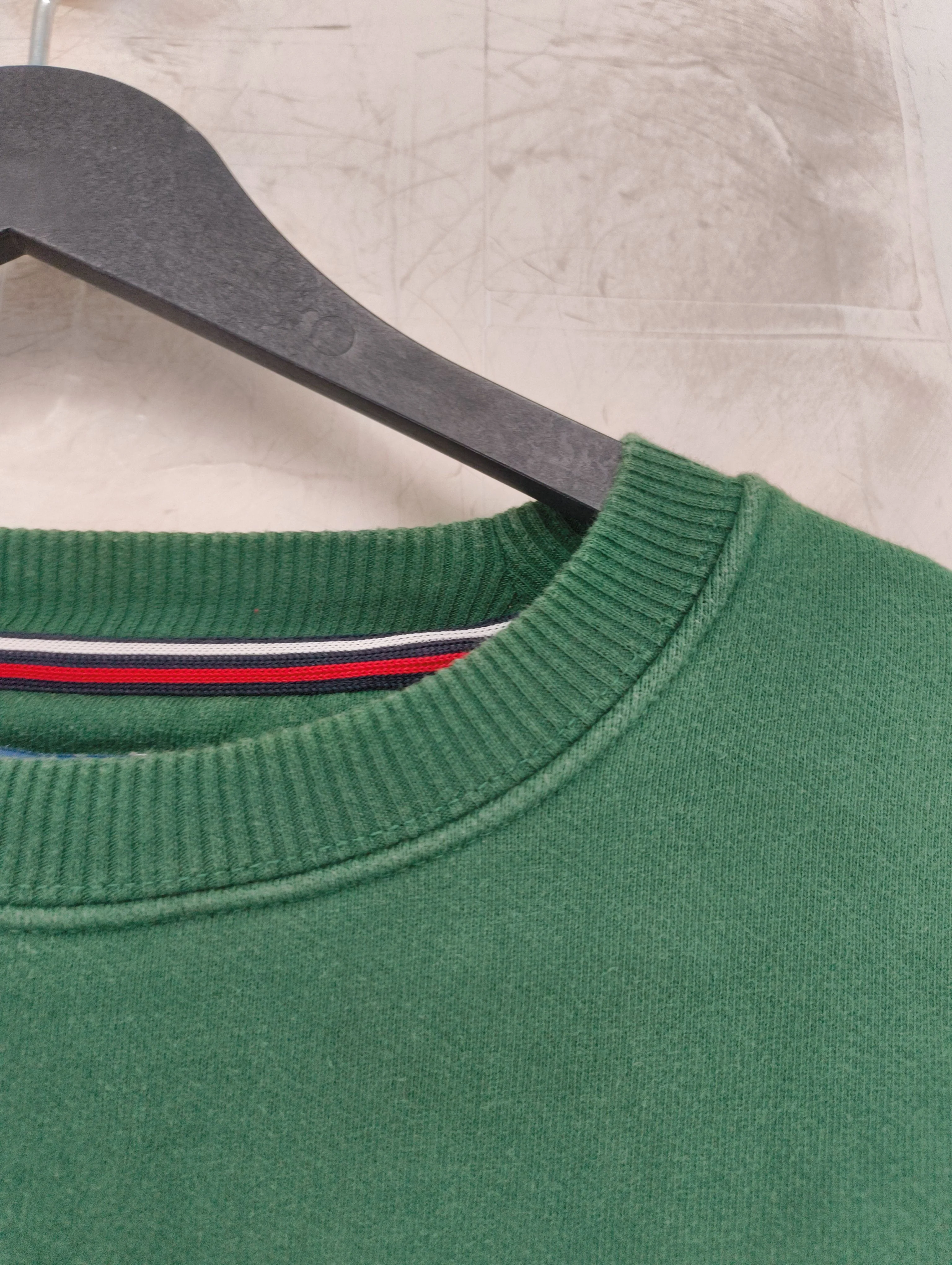 Tommy Jeans Men's Hoodie S Green Graphic 100% Cotton Pullover - Image 6